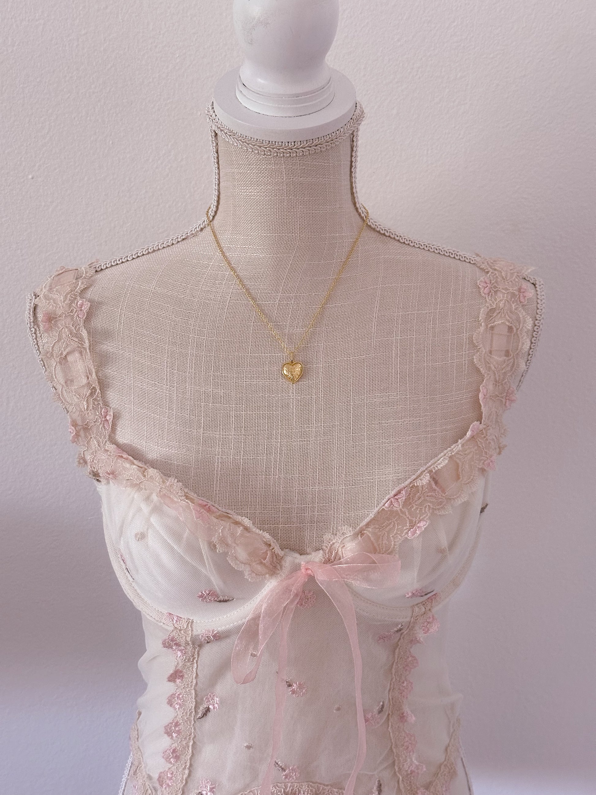 Vintage Delicates Angelic bustier corset cami top size: S