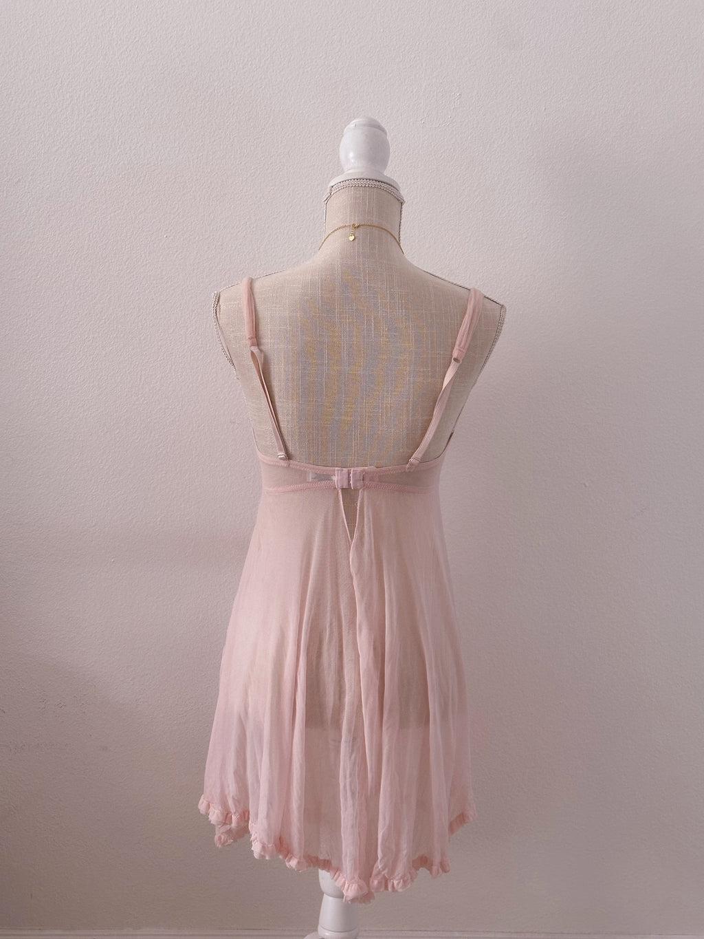 Vintage Pink enchanted babydoll slip dress size: S/M