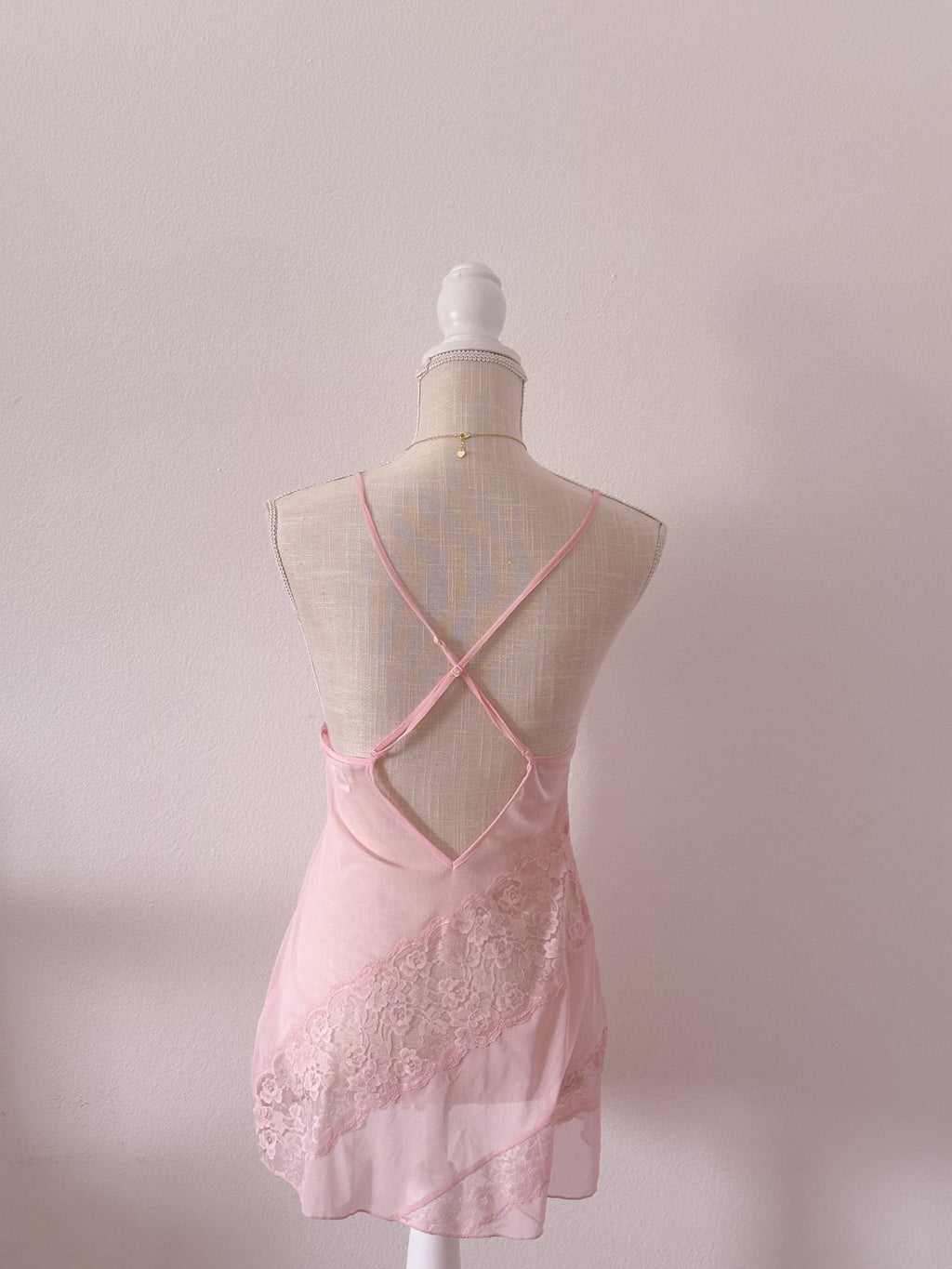 Vintage Fredricks Of Hollywood lace abstract babydoll size: S