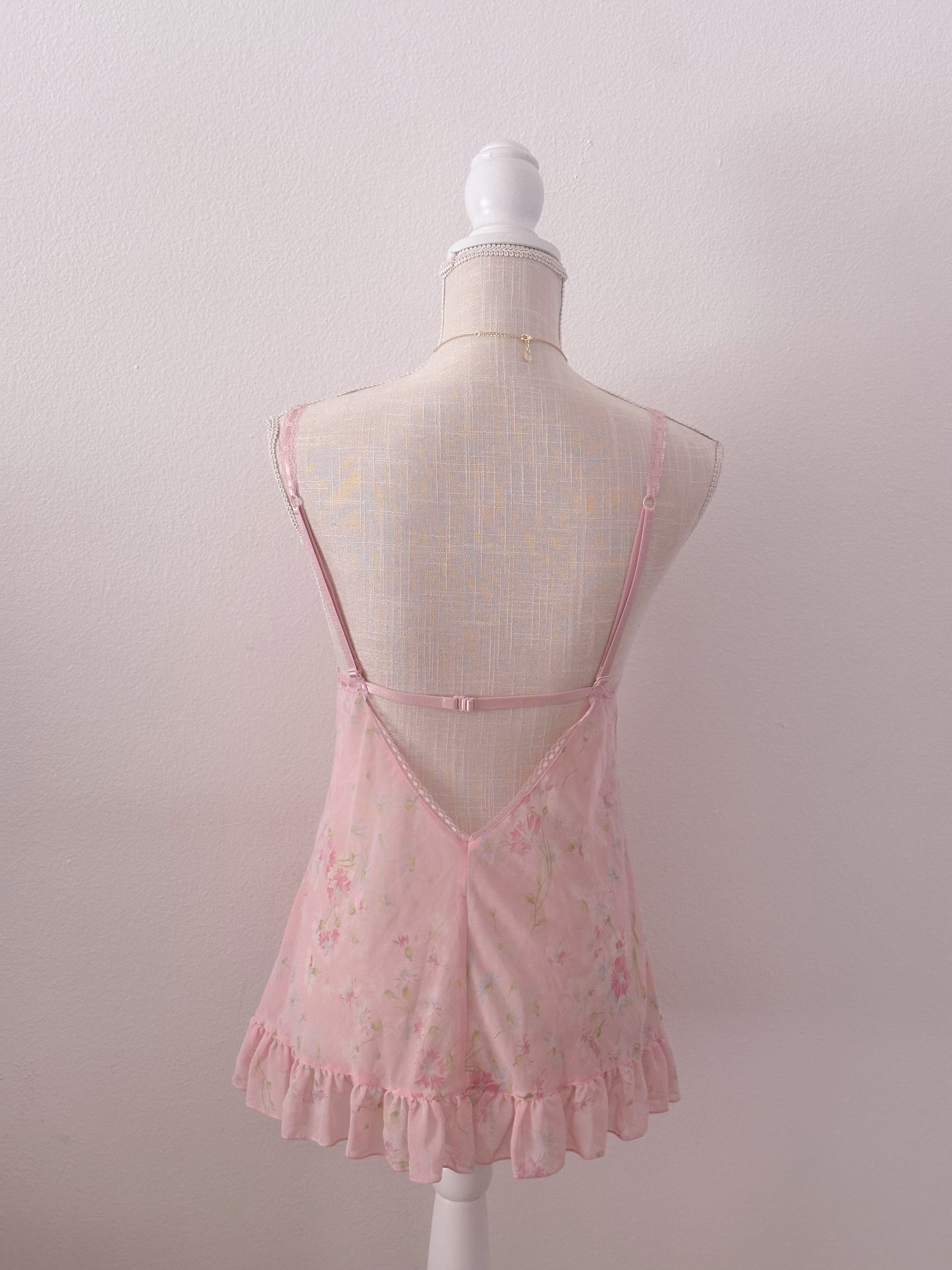 Vintage Victoria's Secret Pink Babydoll as seen on Maggie Lindemann size: XS