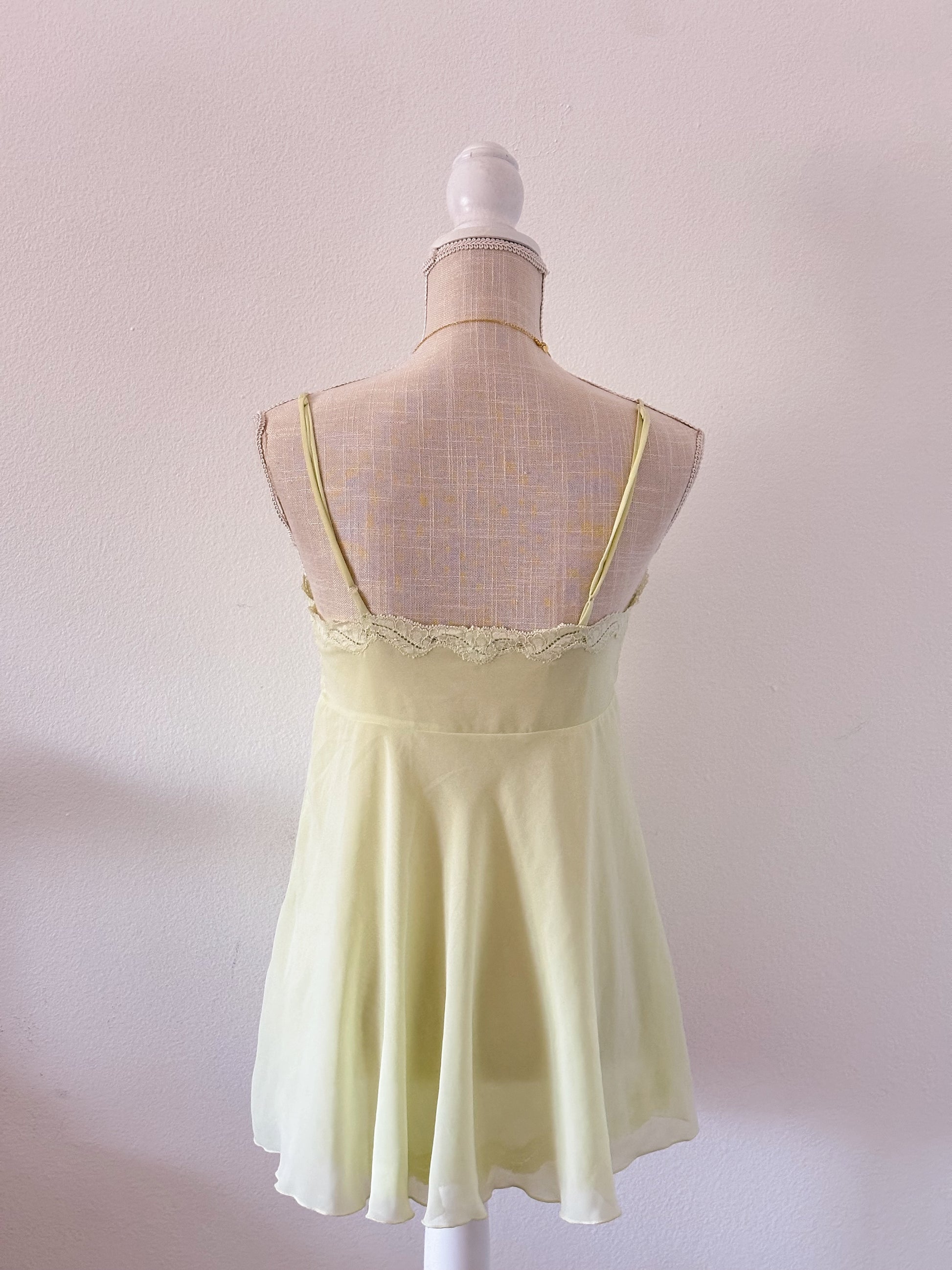Vintage Victoria's Secret light green babydoll size: S￼