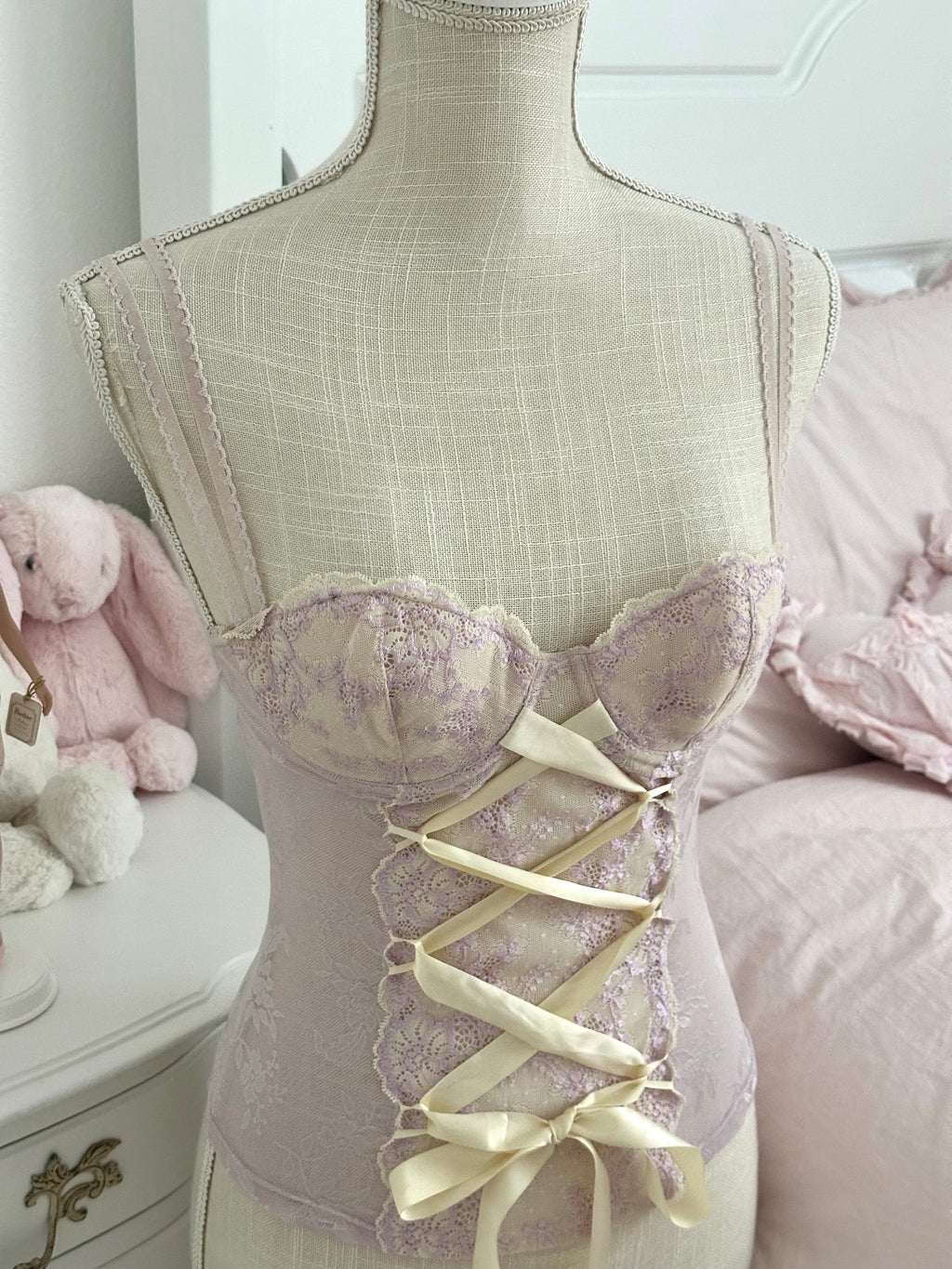 Vintage 2000s Hillard & Hanson Ballerina Lace Corset Size: S