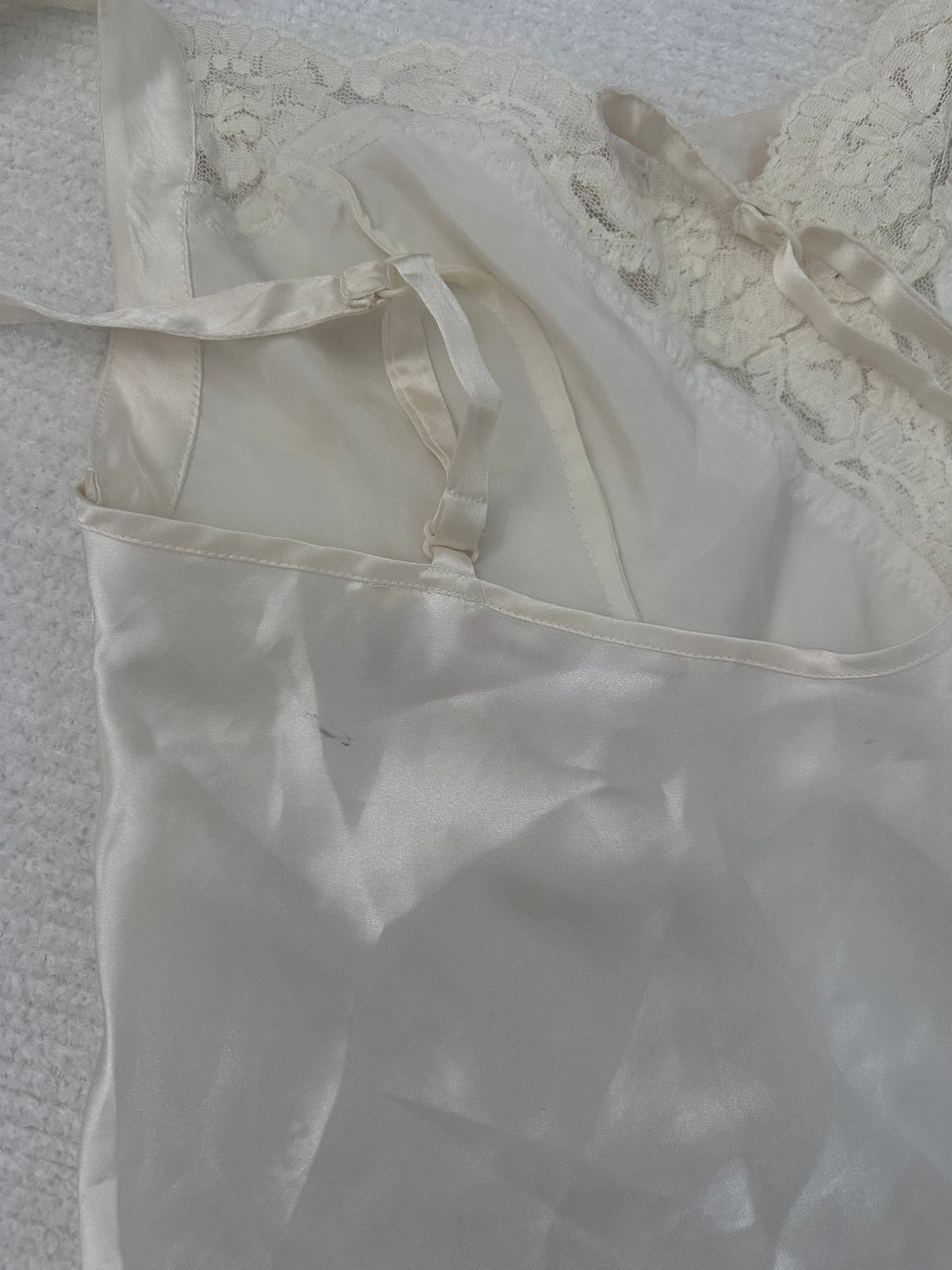Vintage 1990s Victoria’s Secret White Babydoll Slip Dress Size: M