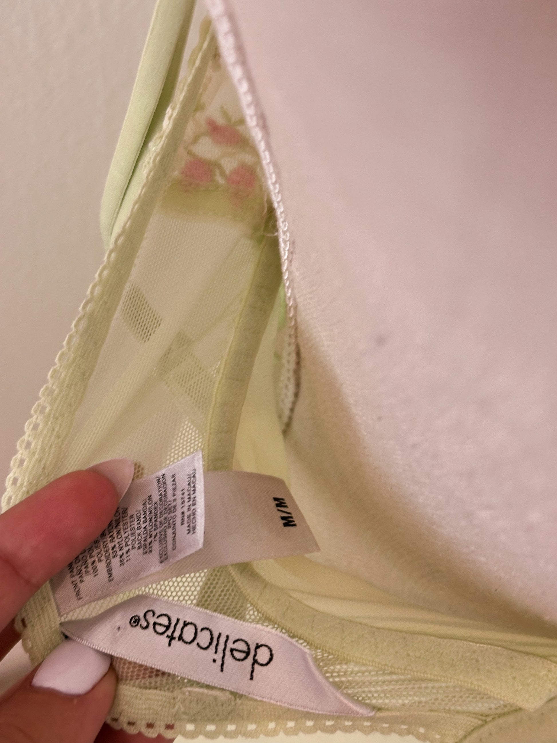 Vintage fairy green Delicates babydoll slip dress Size: M