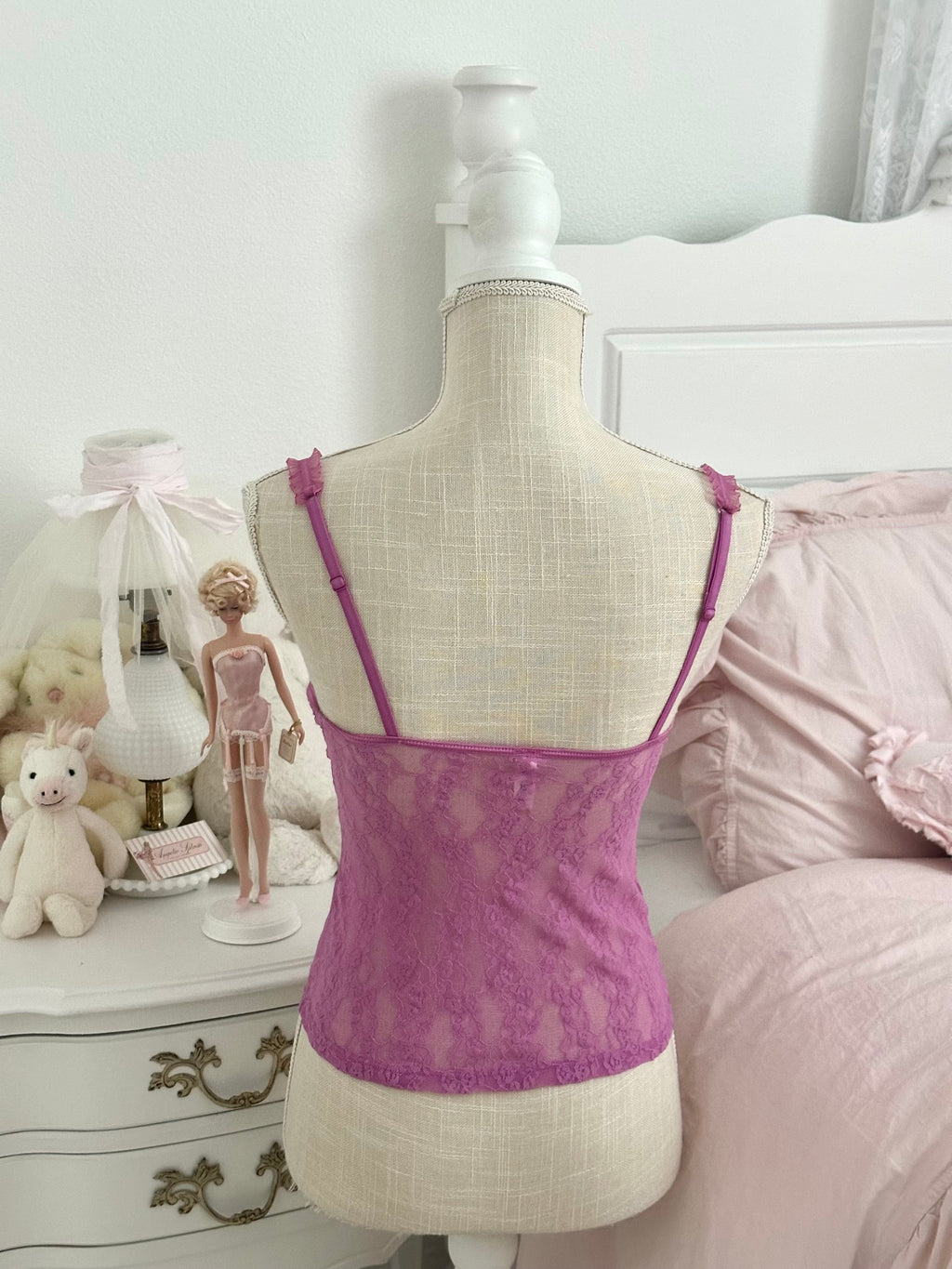 Vintage 2005 Victoria’s Secret Purple Bustier Cami Corset Top Size: M