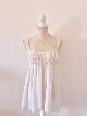 Vintage 2009 Victoria’s Secret White Milkmaid Babydoll Top Size: L