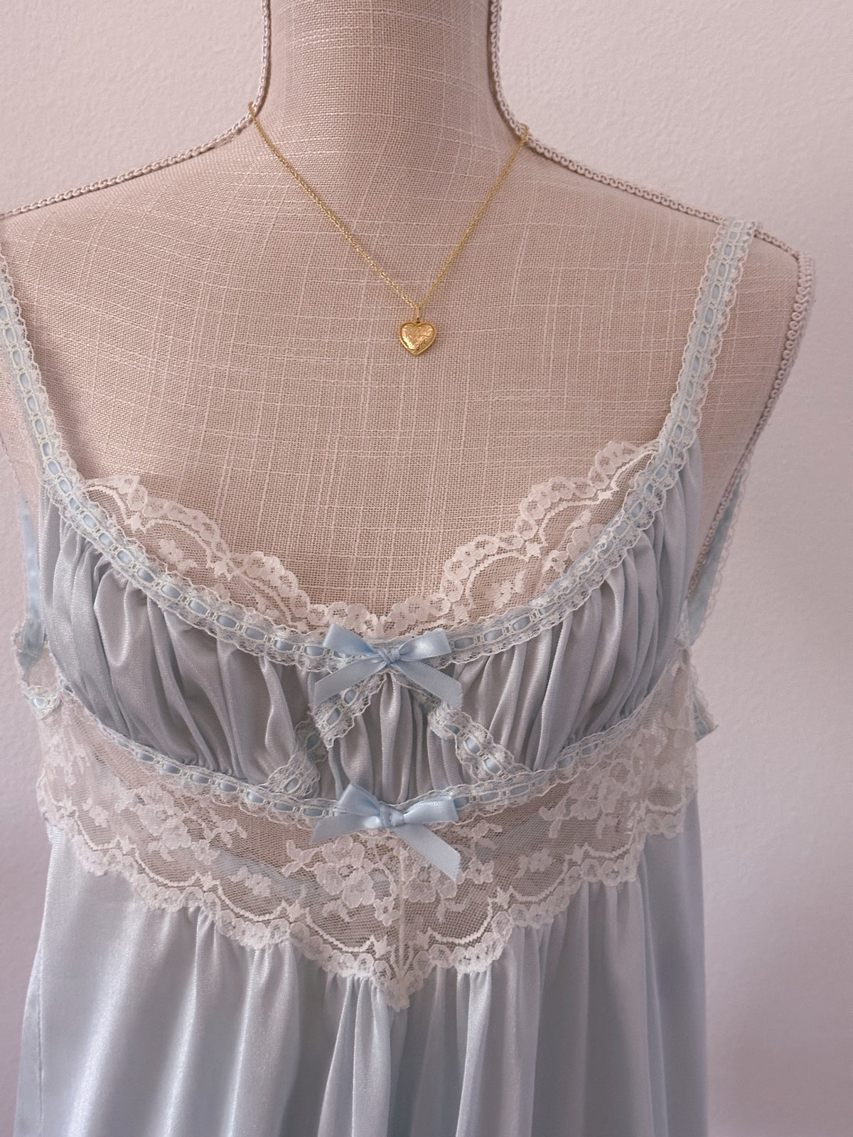 Vintage 1950s Wendy darling blue nightgown Size: xs