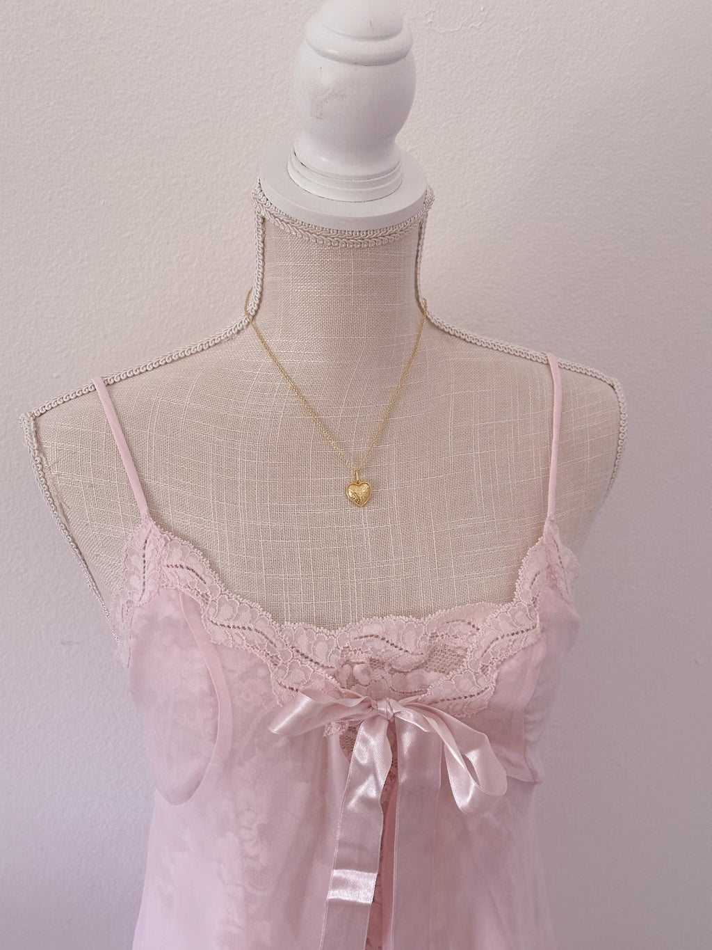 Vintage Victoria's Secret light pink babydoll size: S