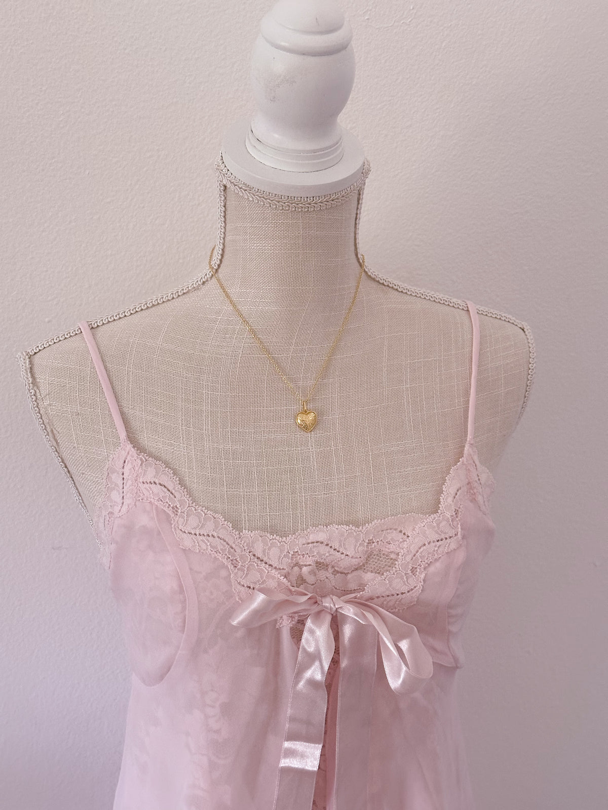 Vintage Victoria's Secret light pink babydoll size: S