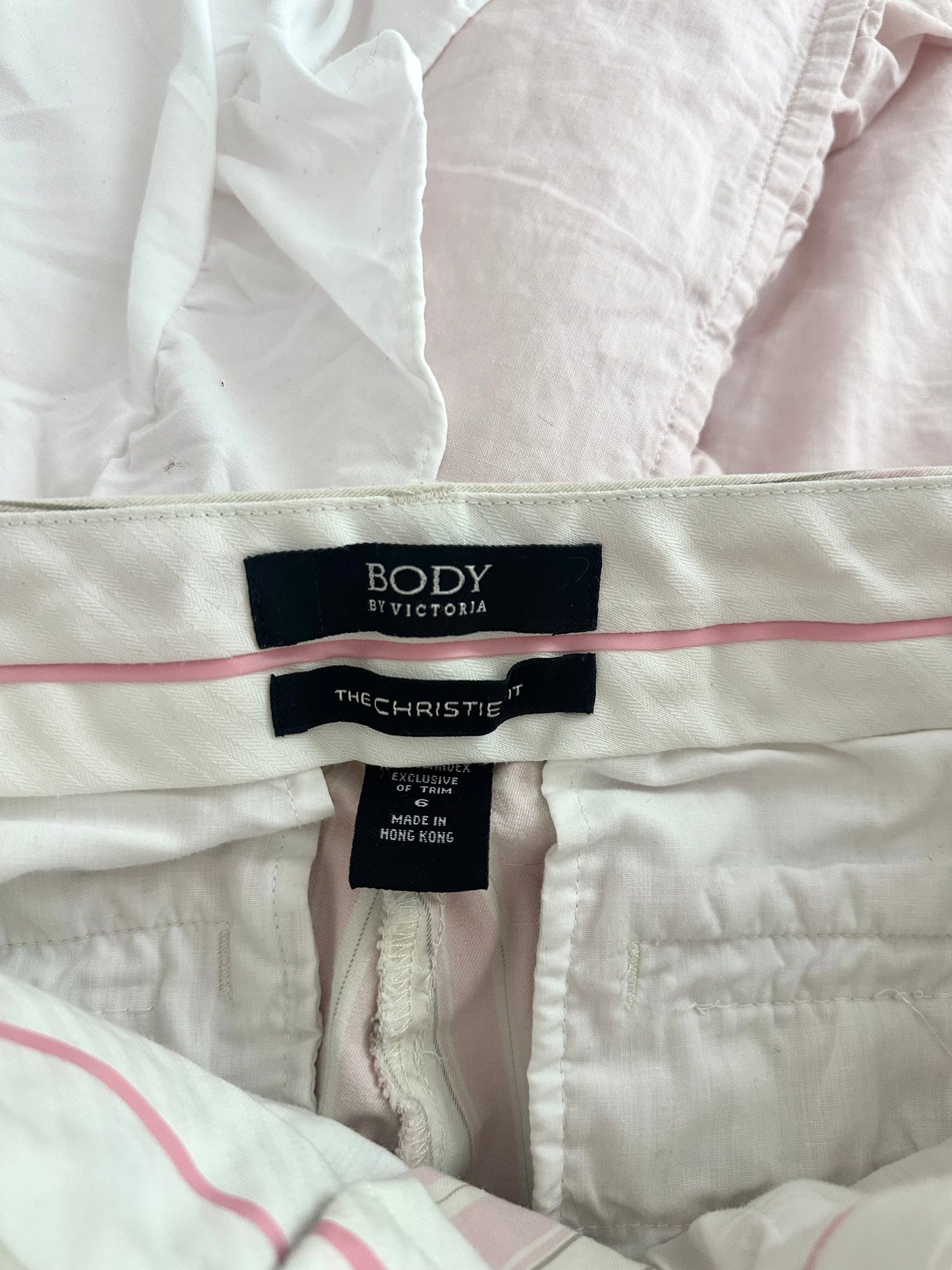 Vintage Victoria’s Secret Pink Striped Pants Size: 6 (Fits XS/S)