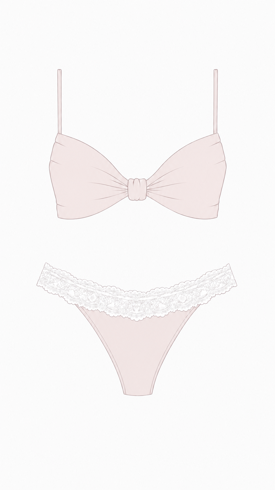 Pink bikini angelic splash design Size: XS-L