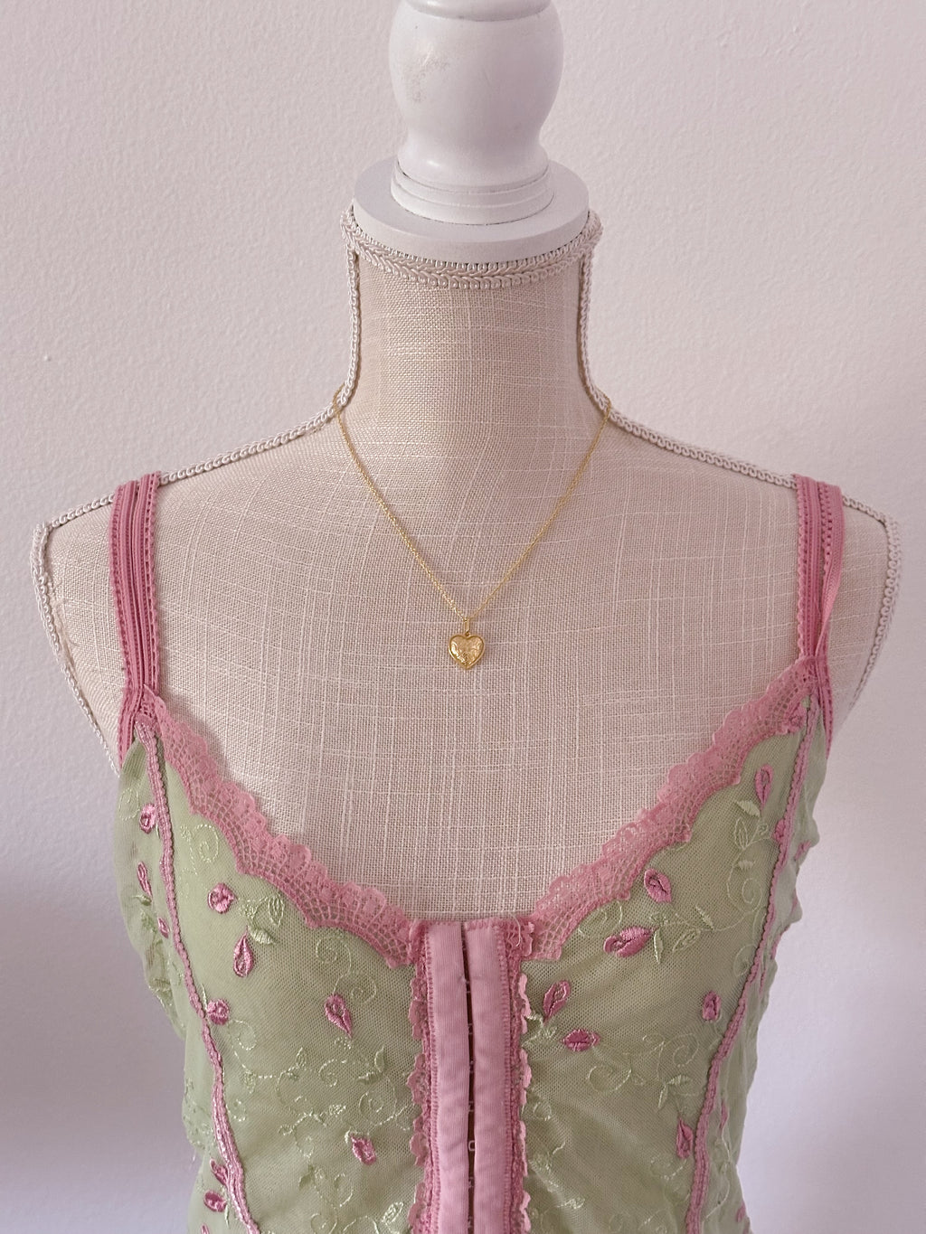 Vintage viral rampage green bustier cami top size: M/L
