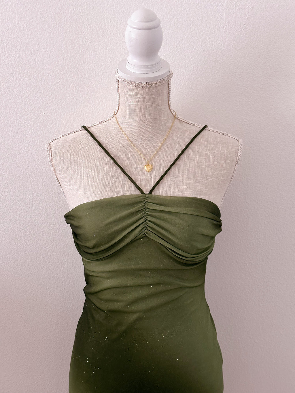 Vintage viral sparkly green formal dress size: S