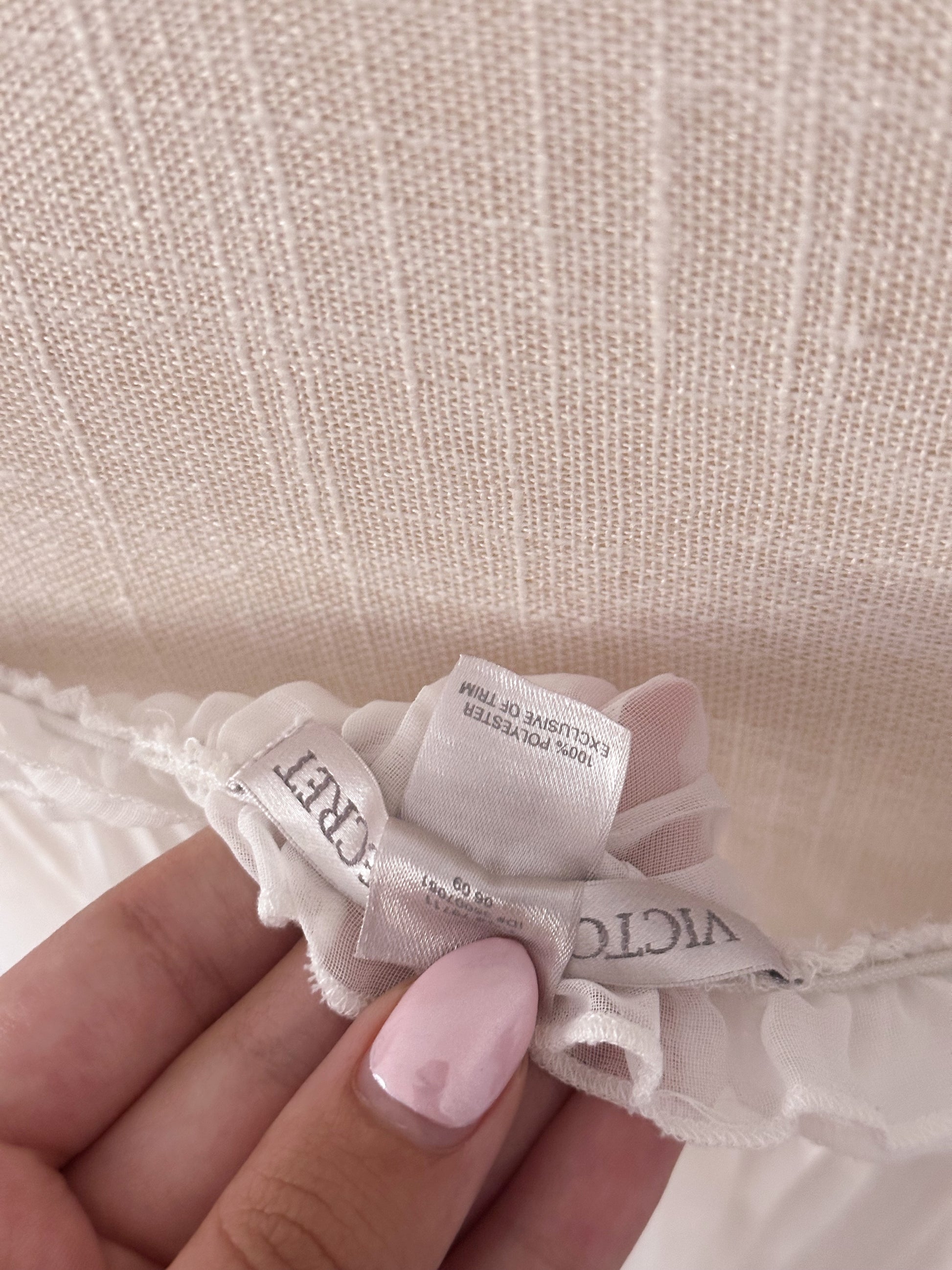 Vintage Victoria's Secret sheer pink babydoll slip dress size: S