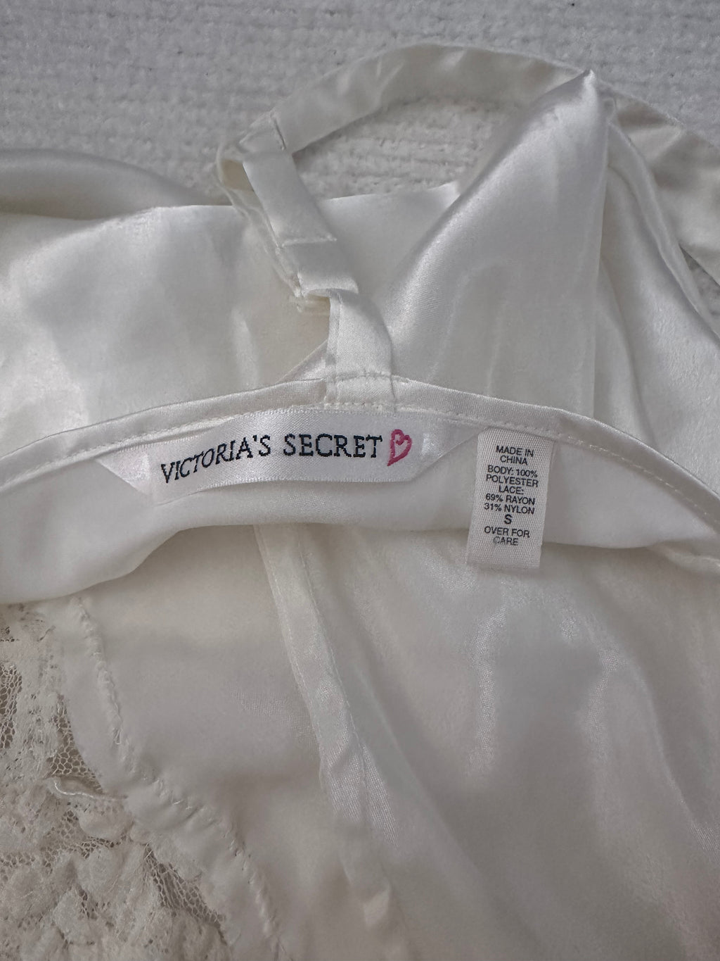 Vintage 1990s Victoria’s Secret White Babydoll Slip Dress Size: S