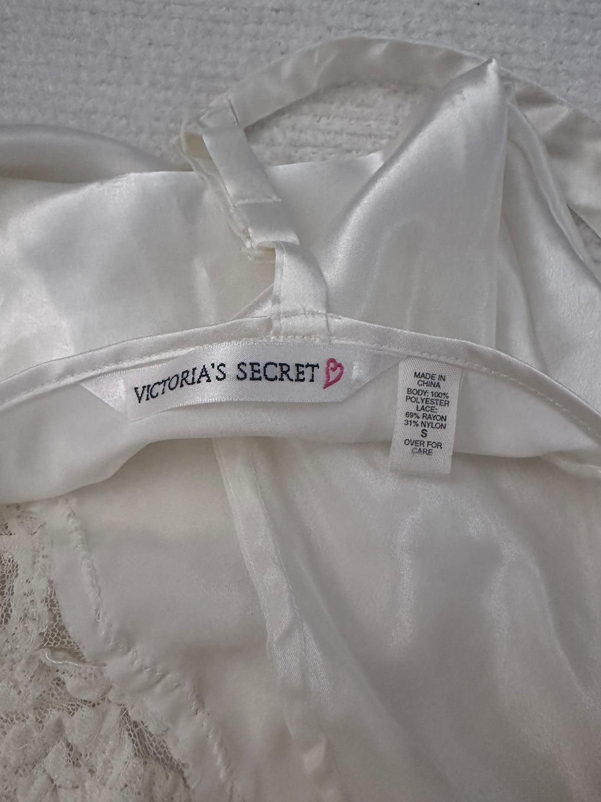 Vintage 1990s Victoria’s Secret White Babydoll Slip Dress Size: S