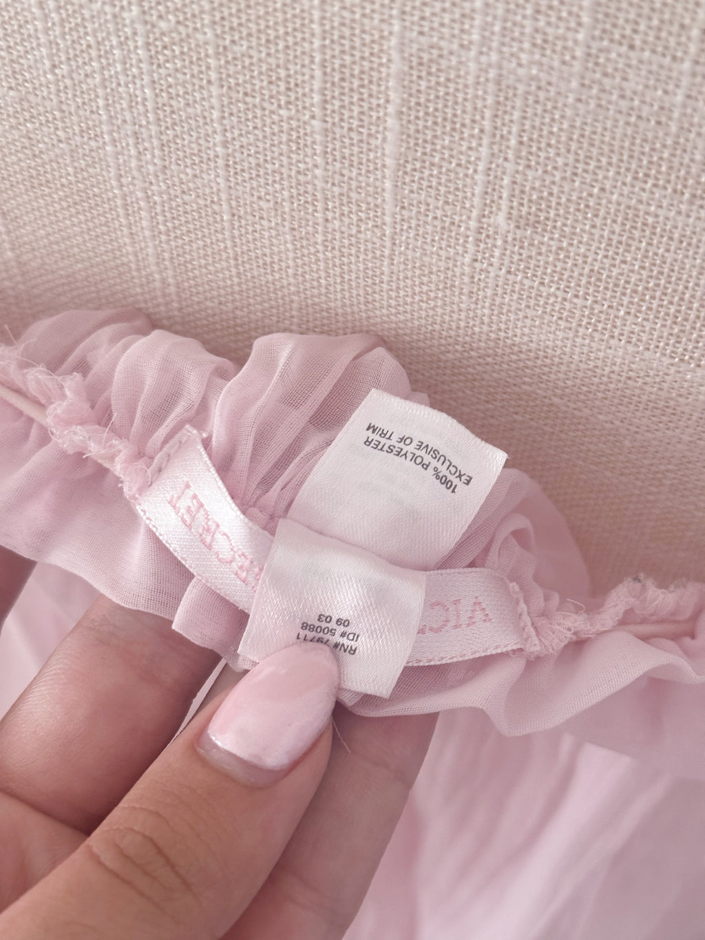 Vintage Victoria's Secret Pink Sabrina Carpenter Babydoll slip dress s   Angelic Splash