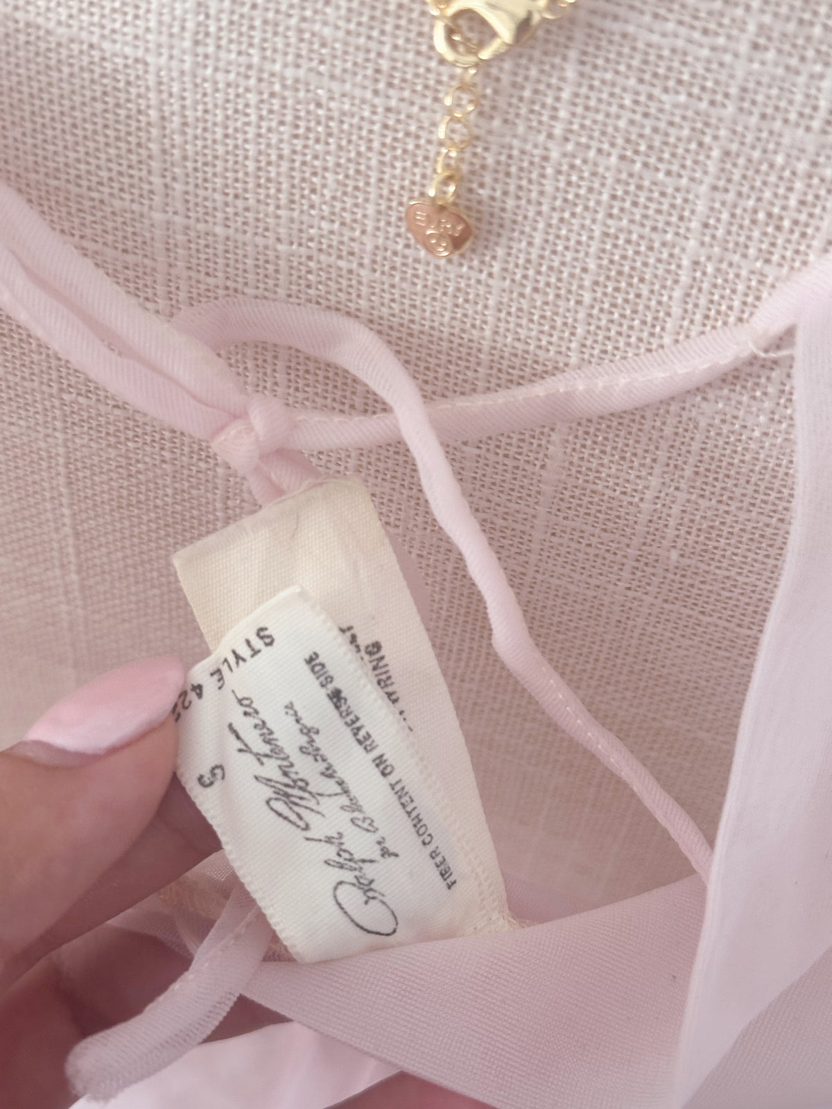 Vintage 1960s Pink Babydoll Top size: S