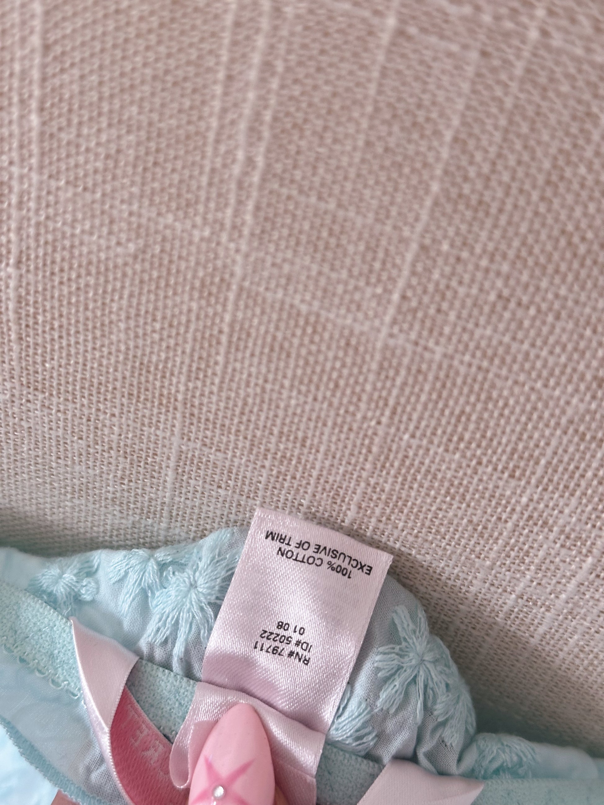 Vintage Victoria's Secret blue lace babydoll top size: xs