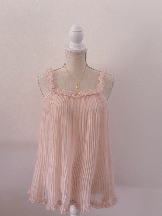Vintage Victoria's Secret sheer pink babydoll slip dress size: S