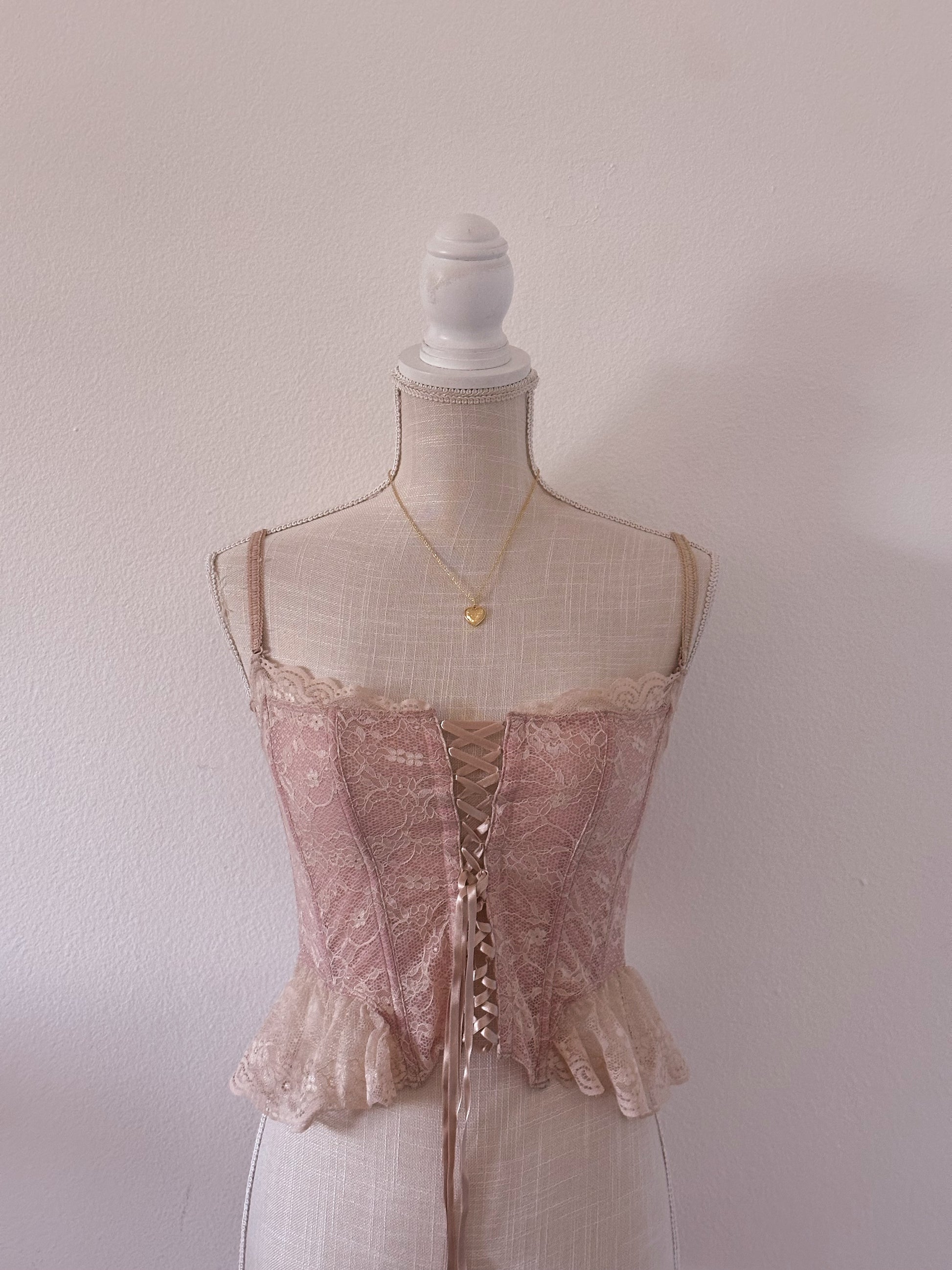 Vintage Victoria's Secret butterfly corset top as seen on Adriana Lima Size: S