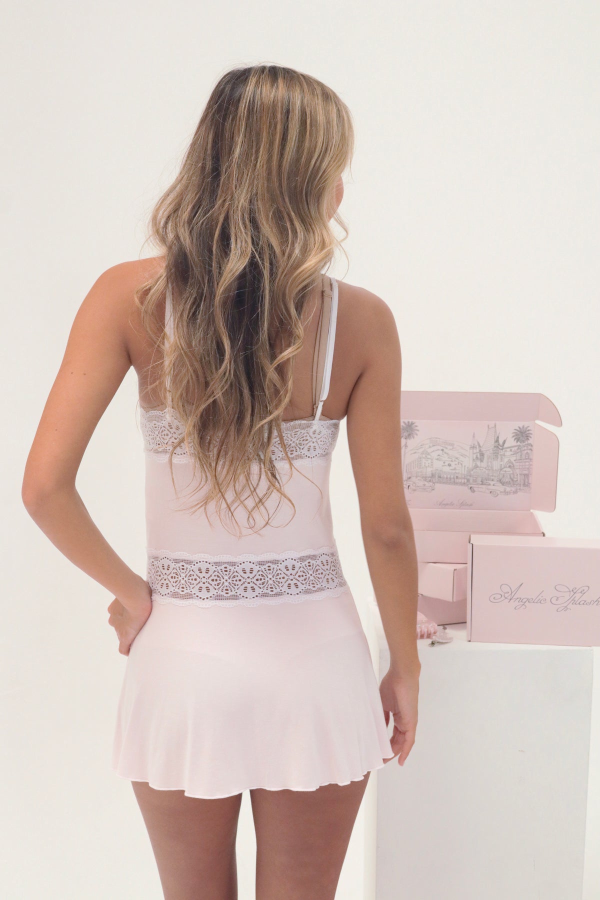 Aurora slip in pink