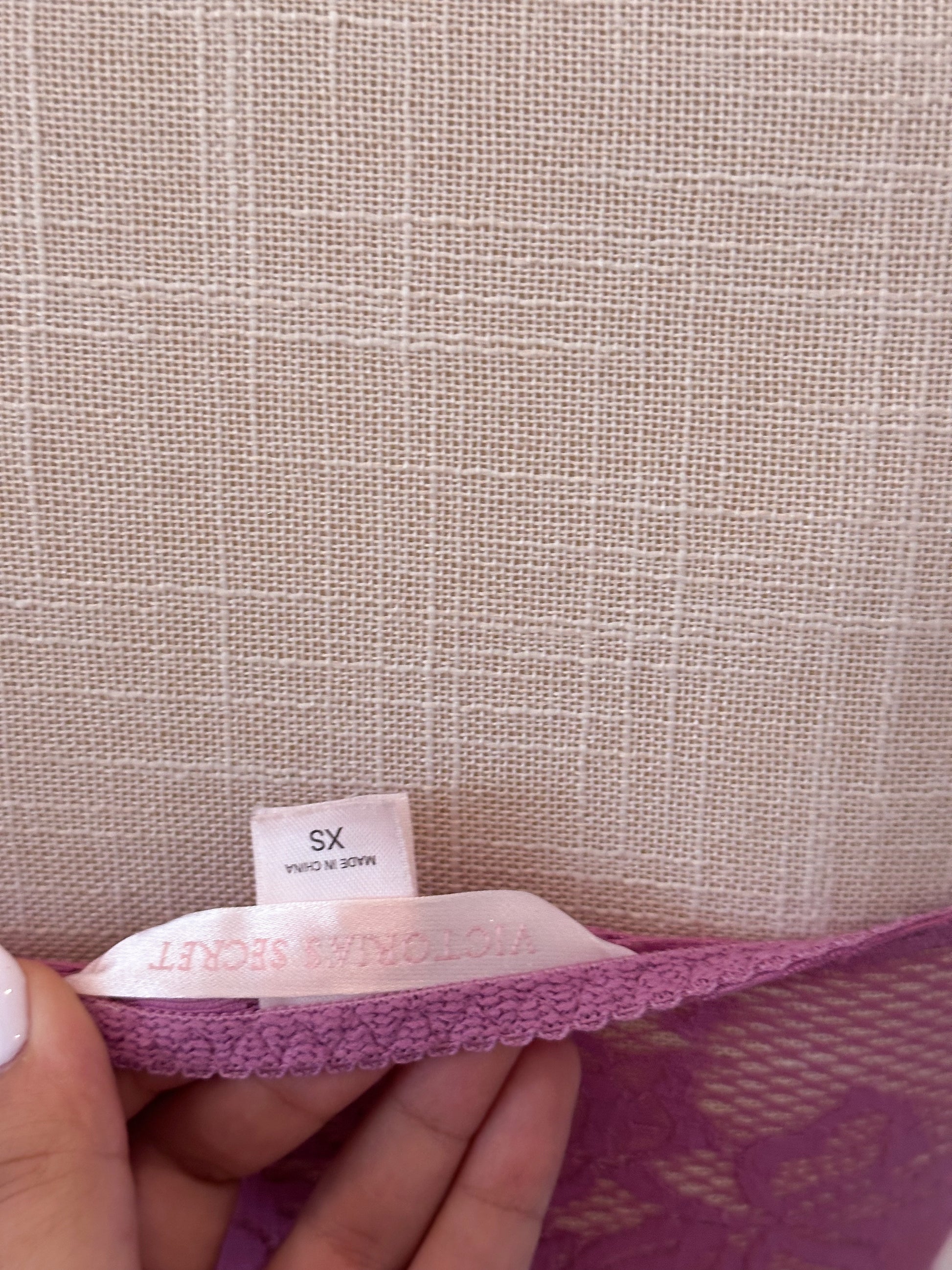 Vintage Victoria's Secret purple baby doll two piece set Size: XS