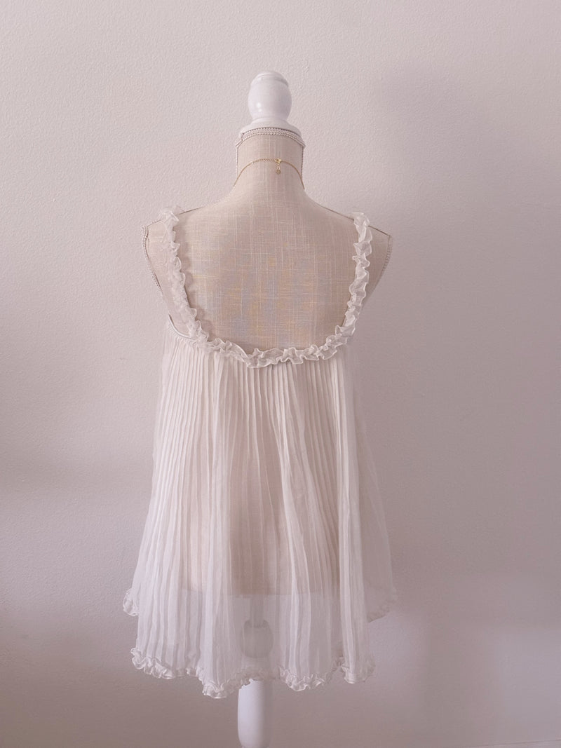 Vintage Victoria's Secret sheer pink babydoll slip dress size: S