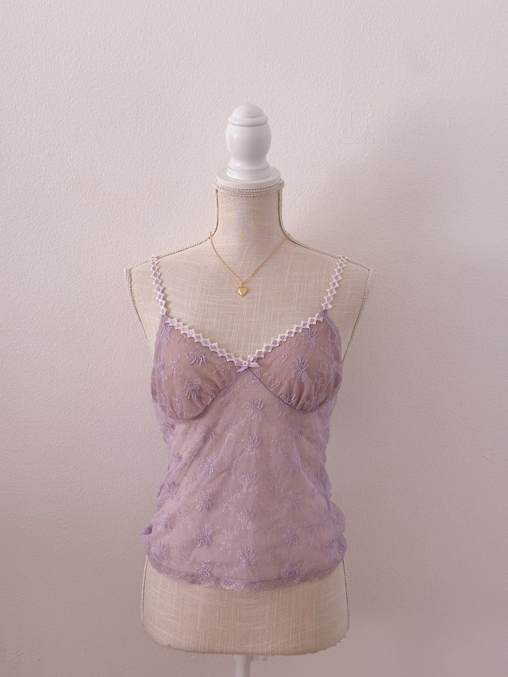 Vintage 1990s Victoria's Secret sheer purple cami top size: XS