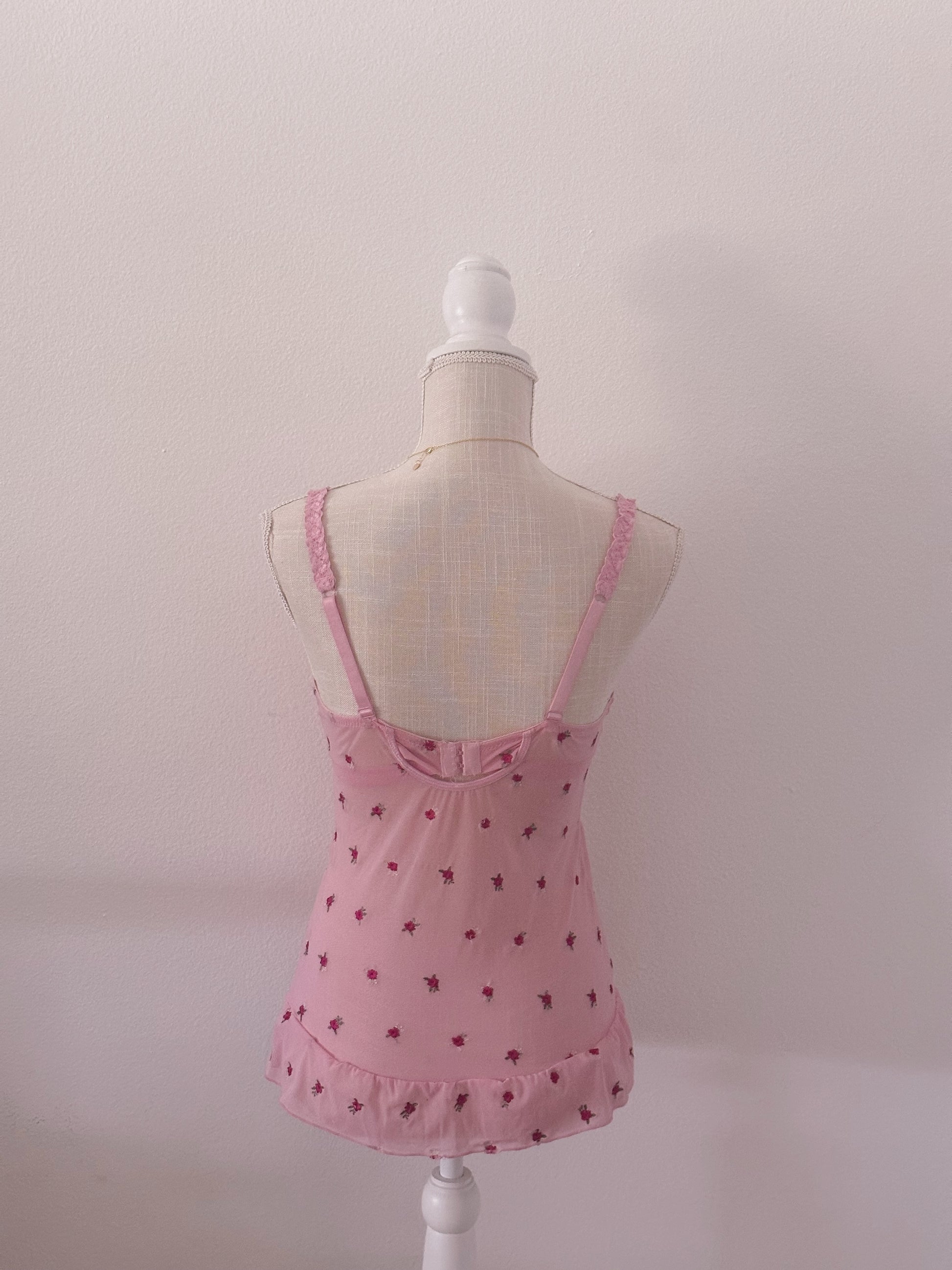 Vintage Rampage pink babydoll top size: S