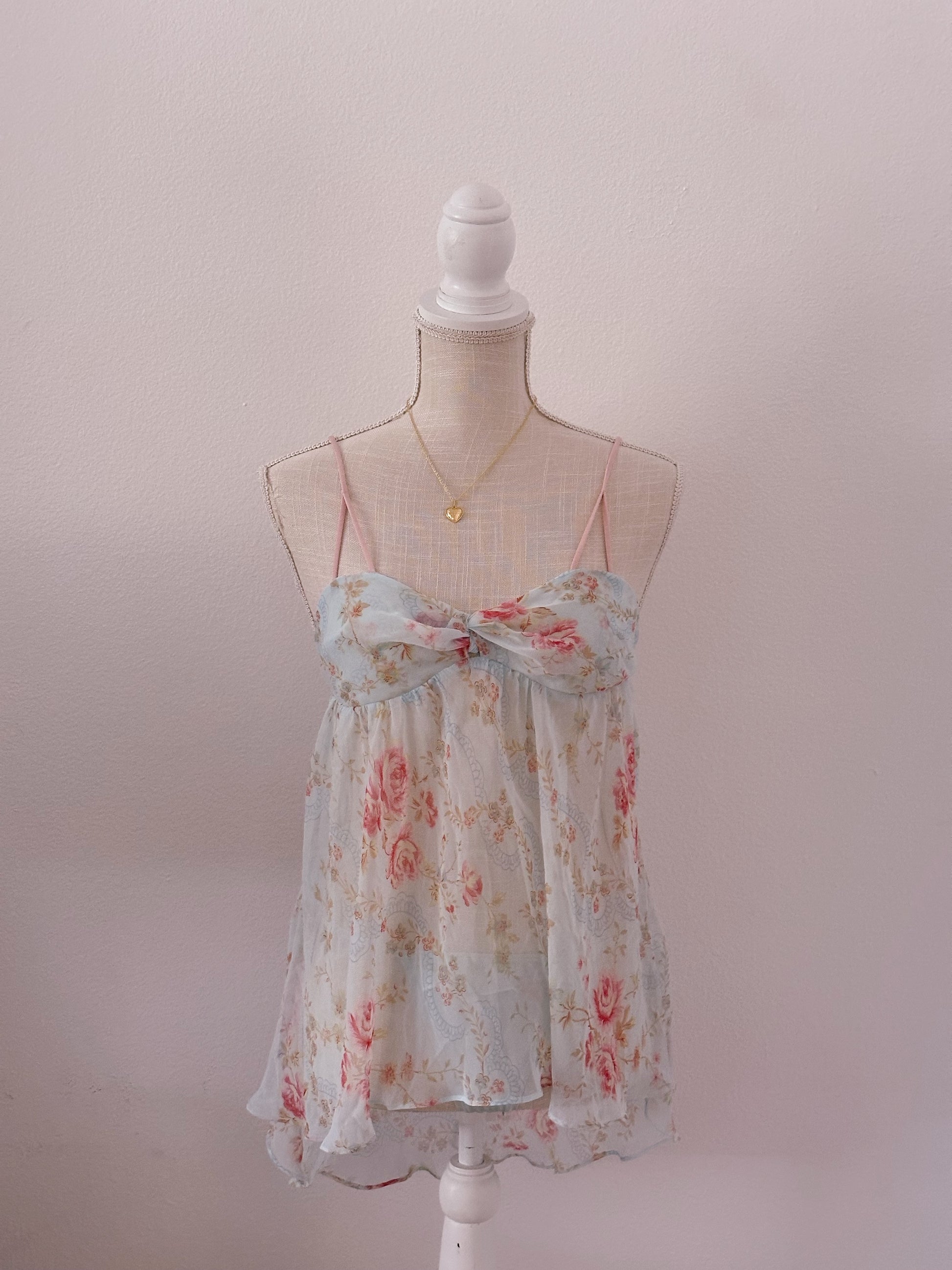 Vintage Viral Victoria's Secret Blue babydoll & thong Set size: S