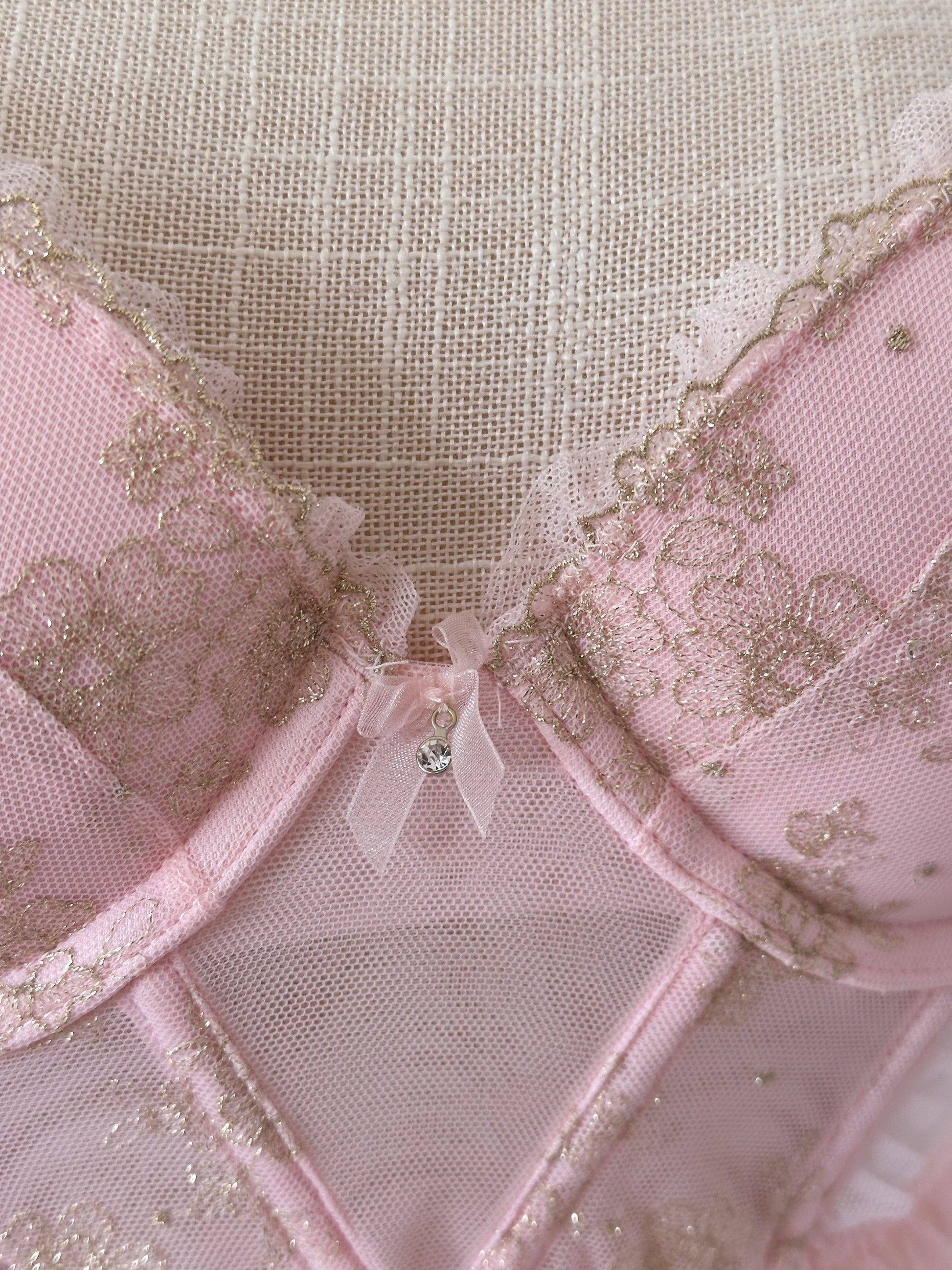 Vintage Victoria's Secret Ballerina pink babydoll top size: 34 B