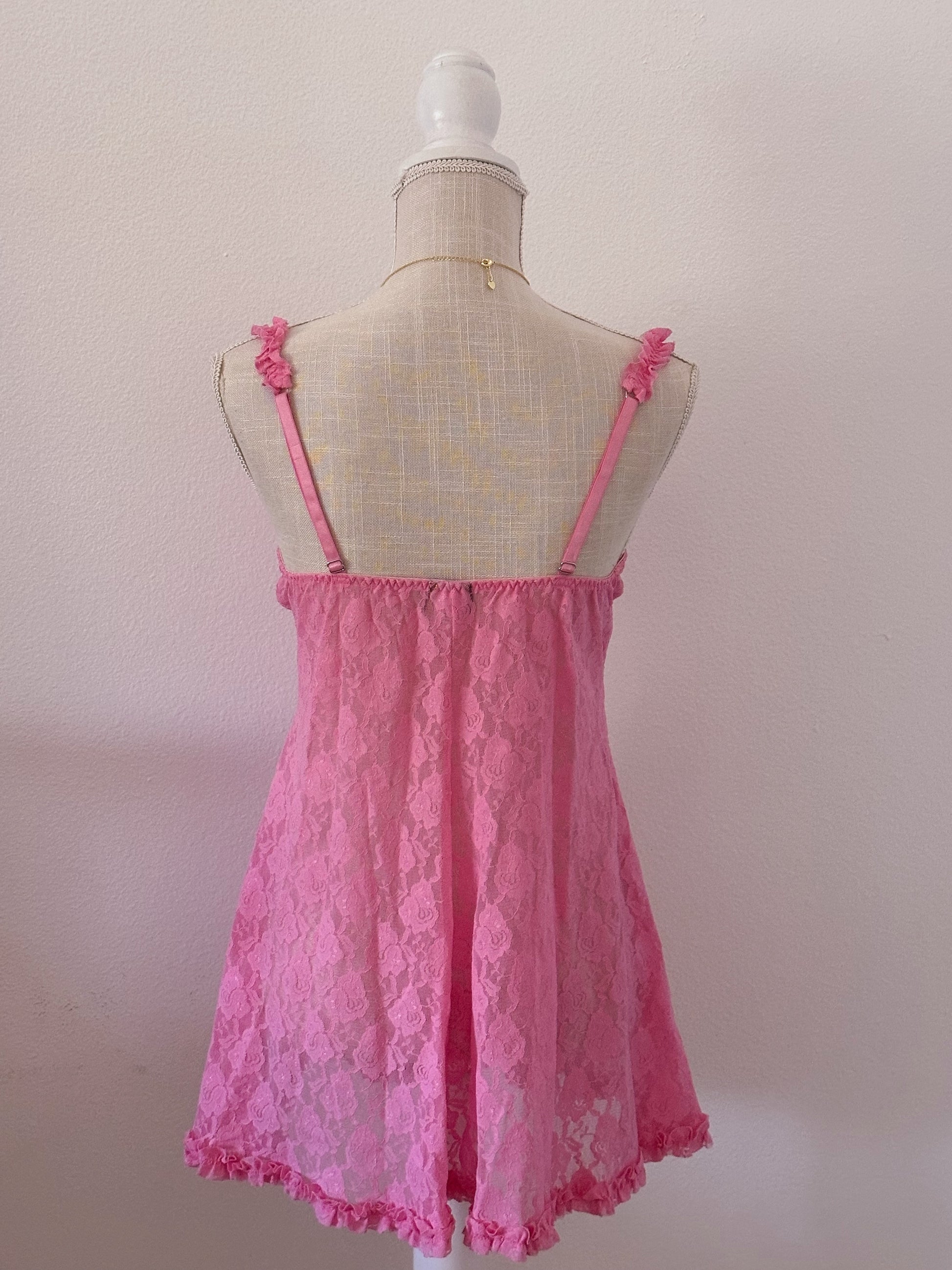 Vintage Cinema Etoile Madison Beer babydoll slip dress size: L