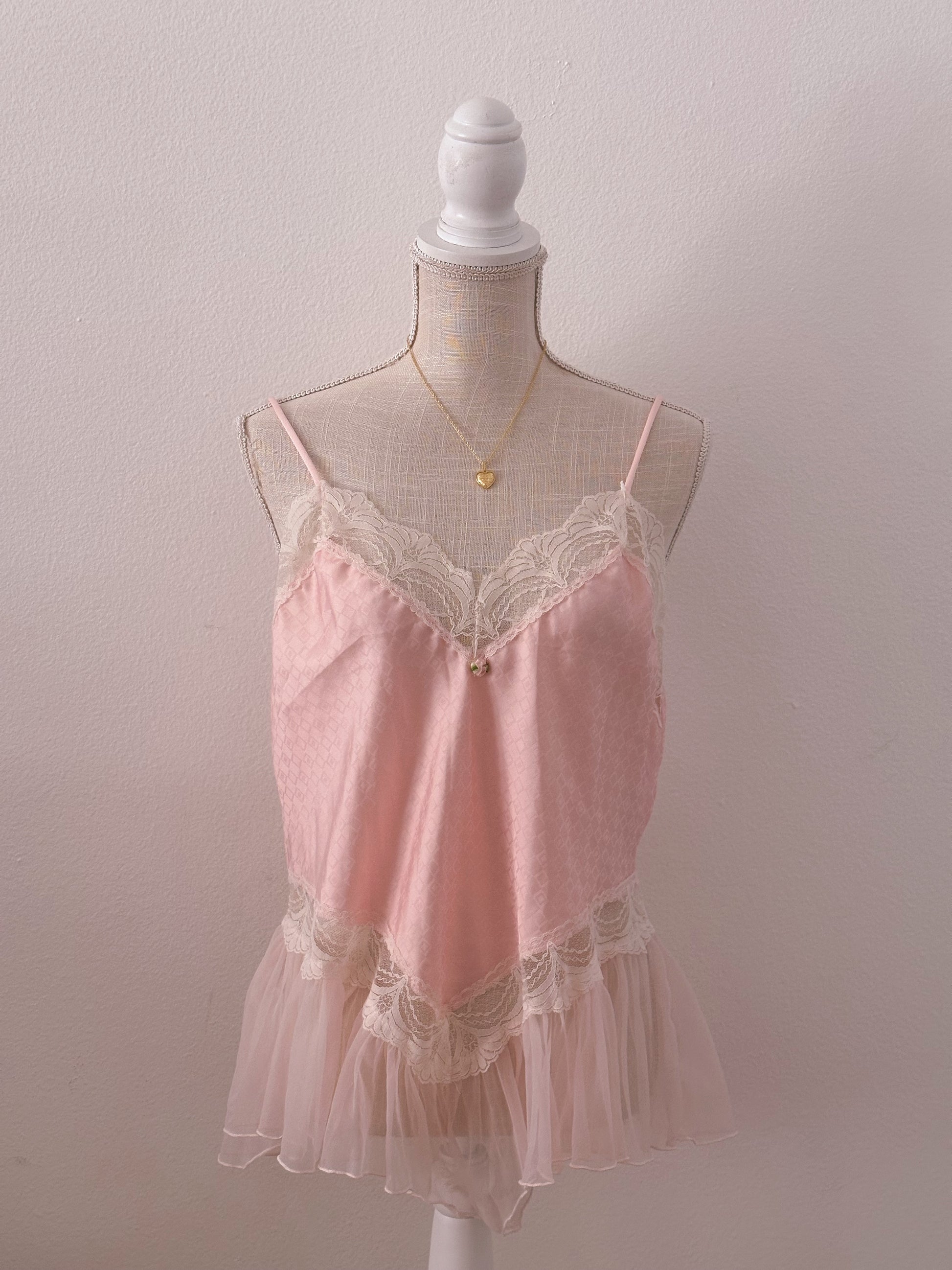 Vintage 1990s Pink babydoll bodysuit size: L