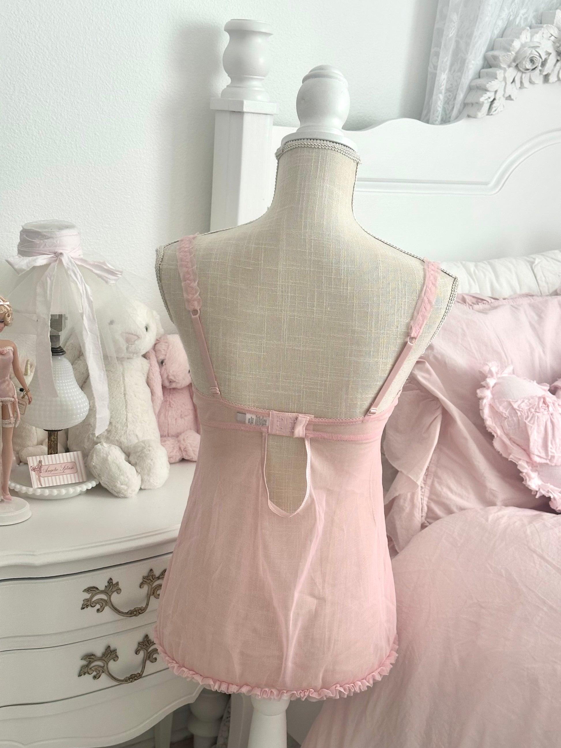 Pink Rampage Ballerina Ruffle Bustier Cami Top Size: M