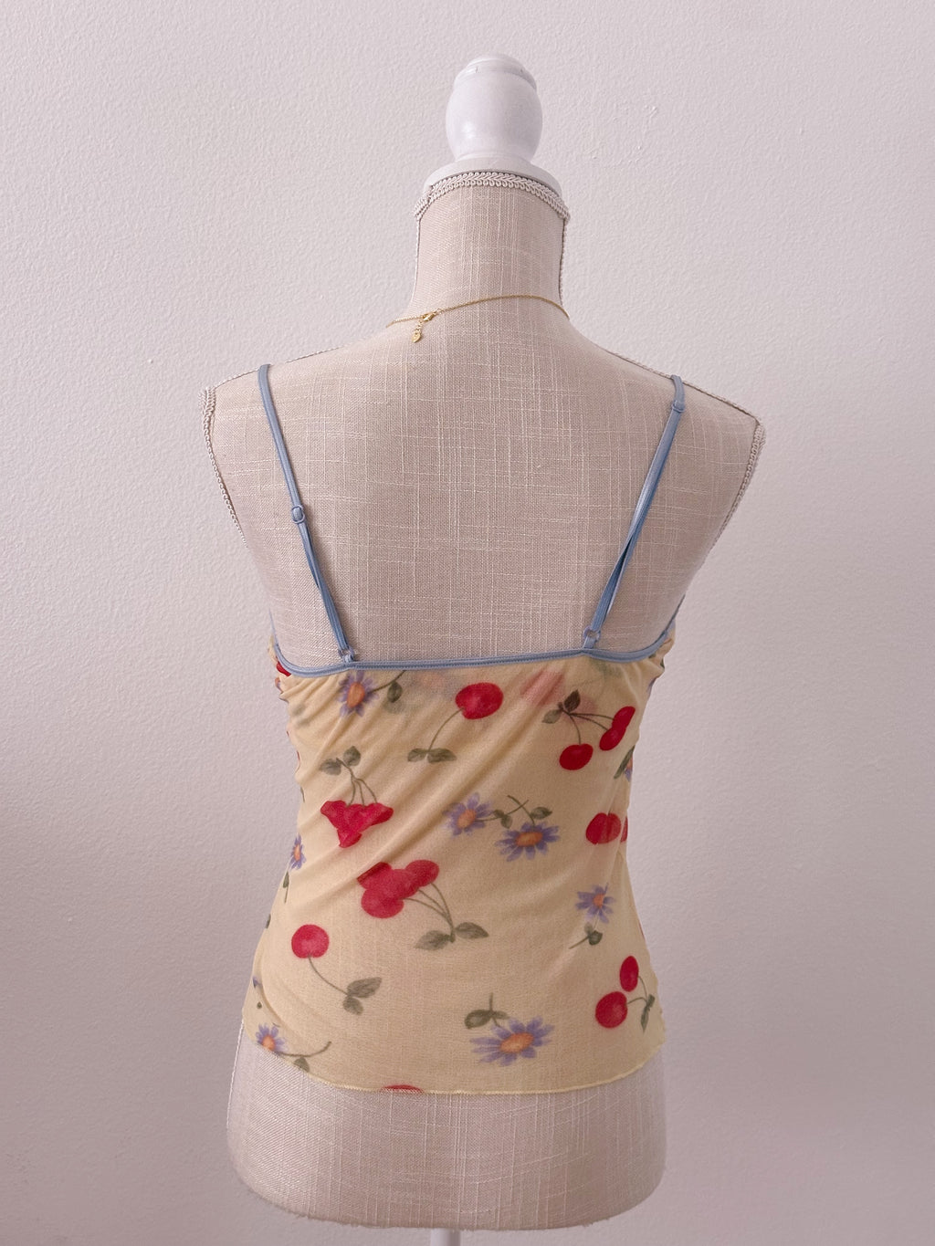 Vintage Victoria's Secret yellow cherry cami size: M