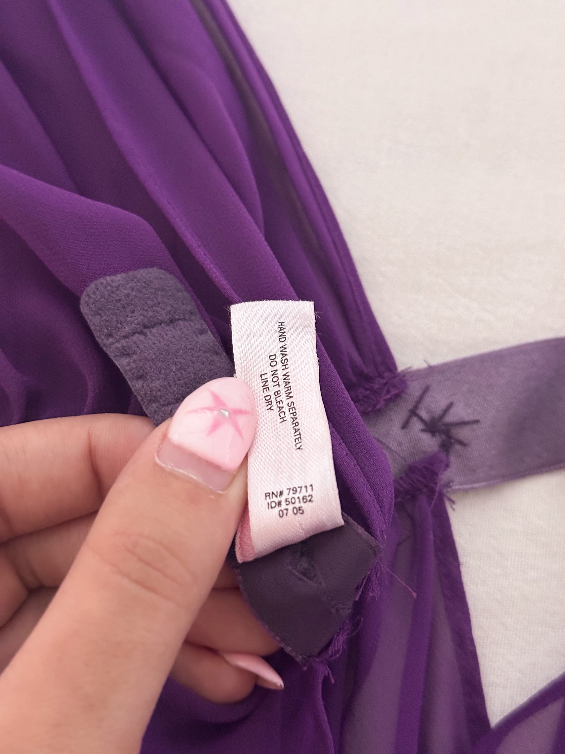 Vintage Victoria's Secret purple babydoll top set size: xs