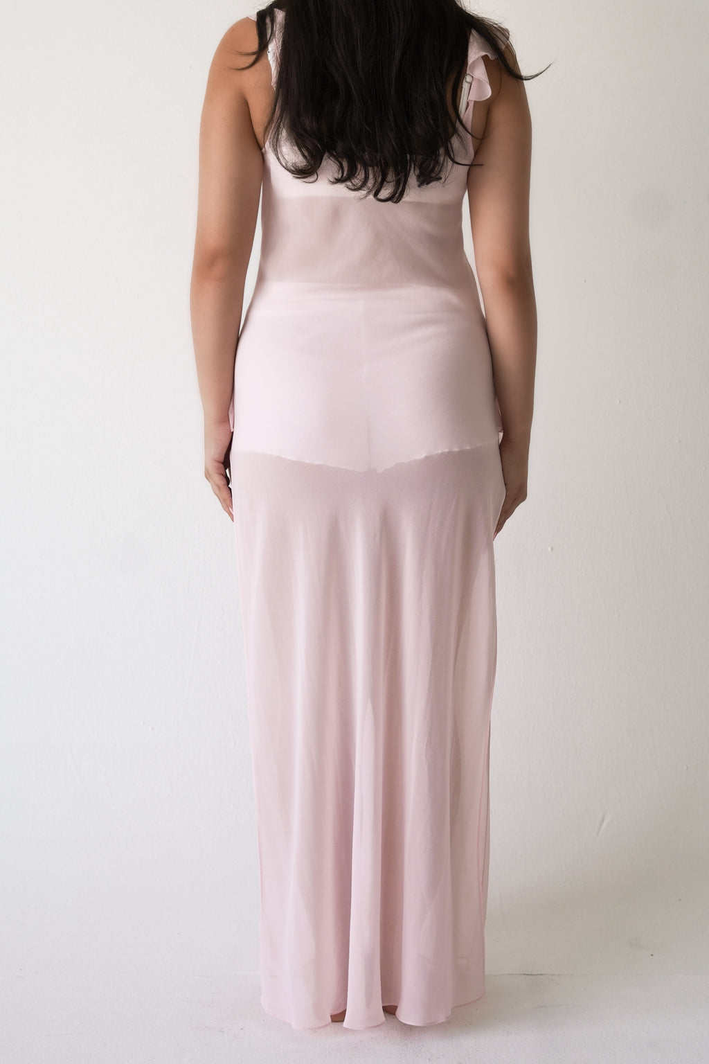 Vintage 2004 Victoria’s Secret Pink Sheer Maxi Slip Dress Size: S