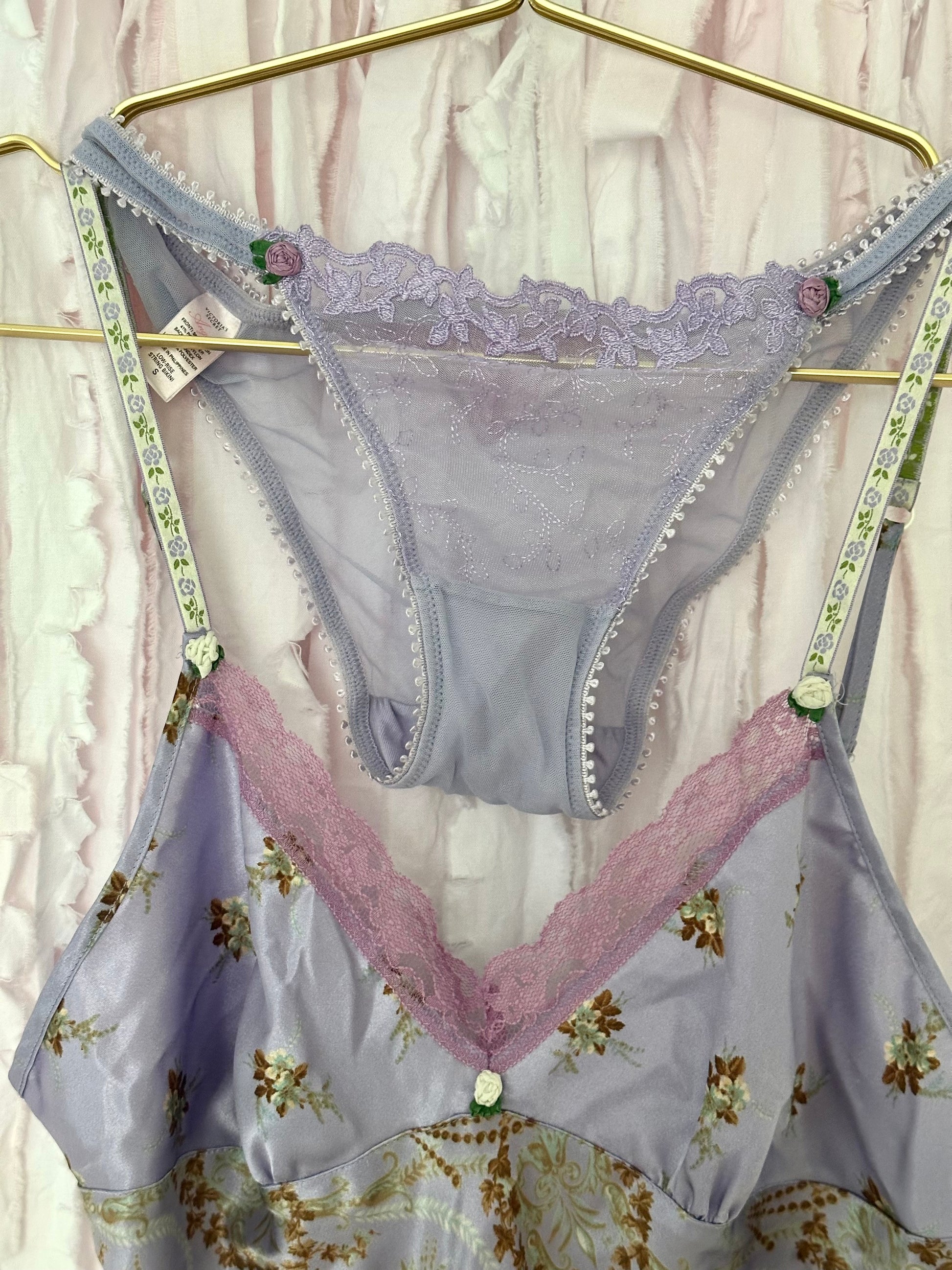 Vintage 2005 Victoria’s Secret Angels Collection Purple Slip Dress Set Size: S