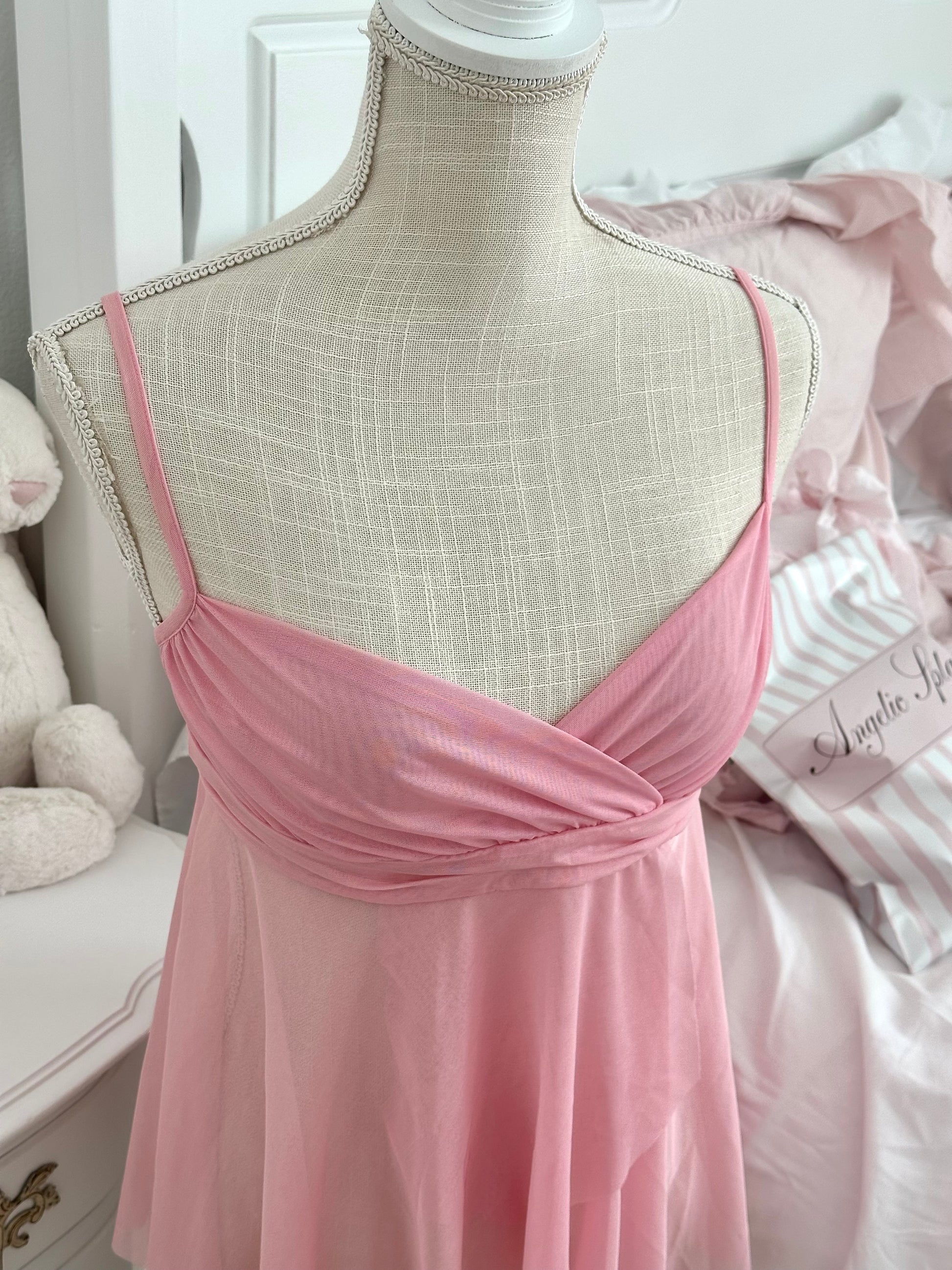 Vintage 2004 Victoria’s Secret Pink Whimsical Tiered Cami Top Size: S