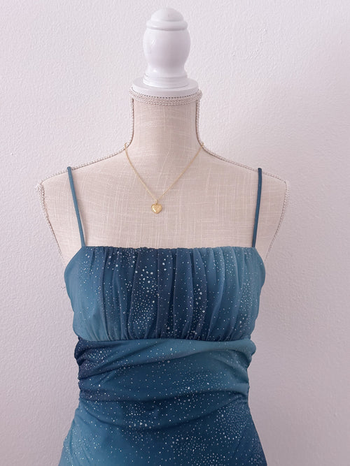 Vintage Sparkly blue taboo formal dress size: M – Angelic Splash