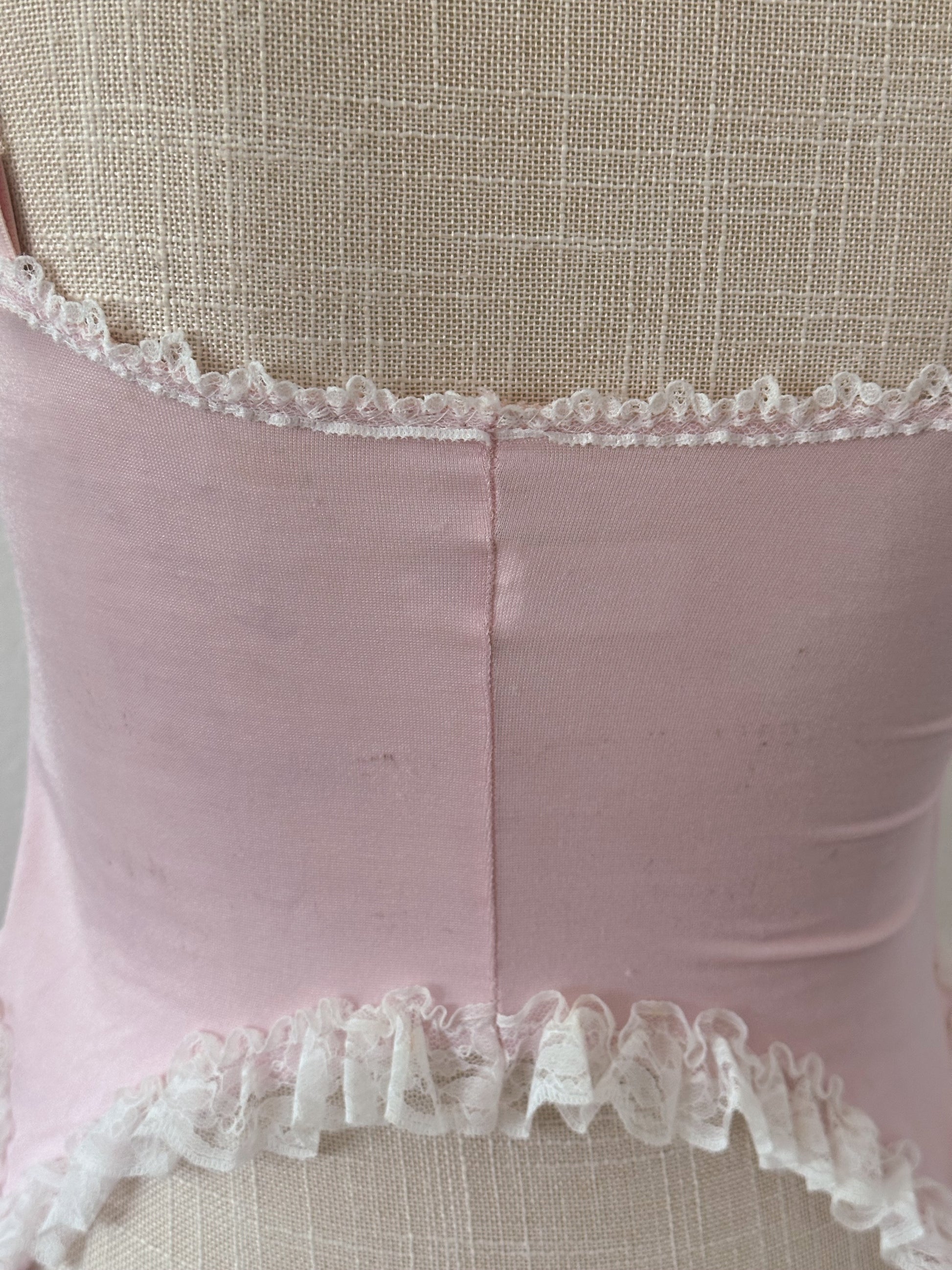 Vintage 1950s emil bole pink lingerie set size: S