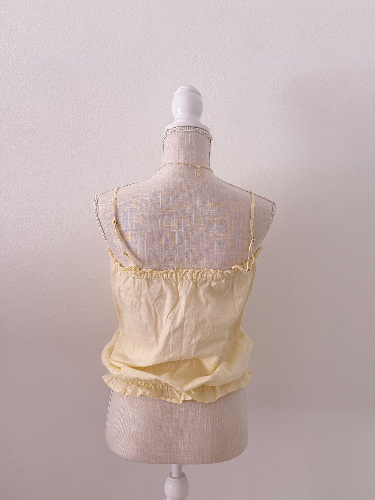 Vintage aeropostale yellow babydoll top size: M