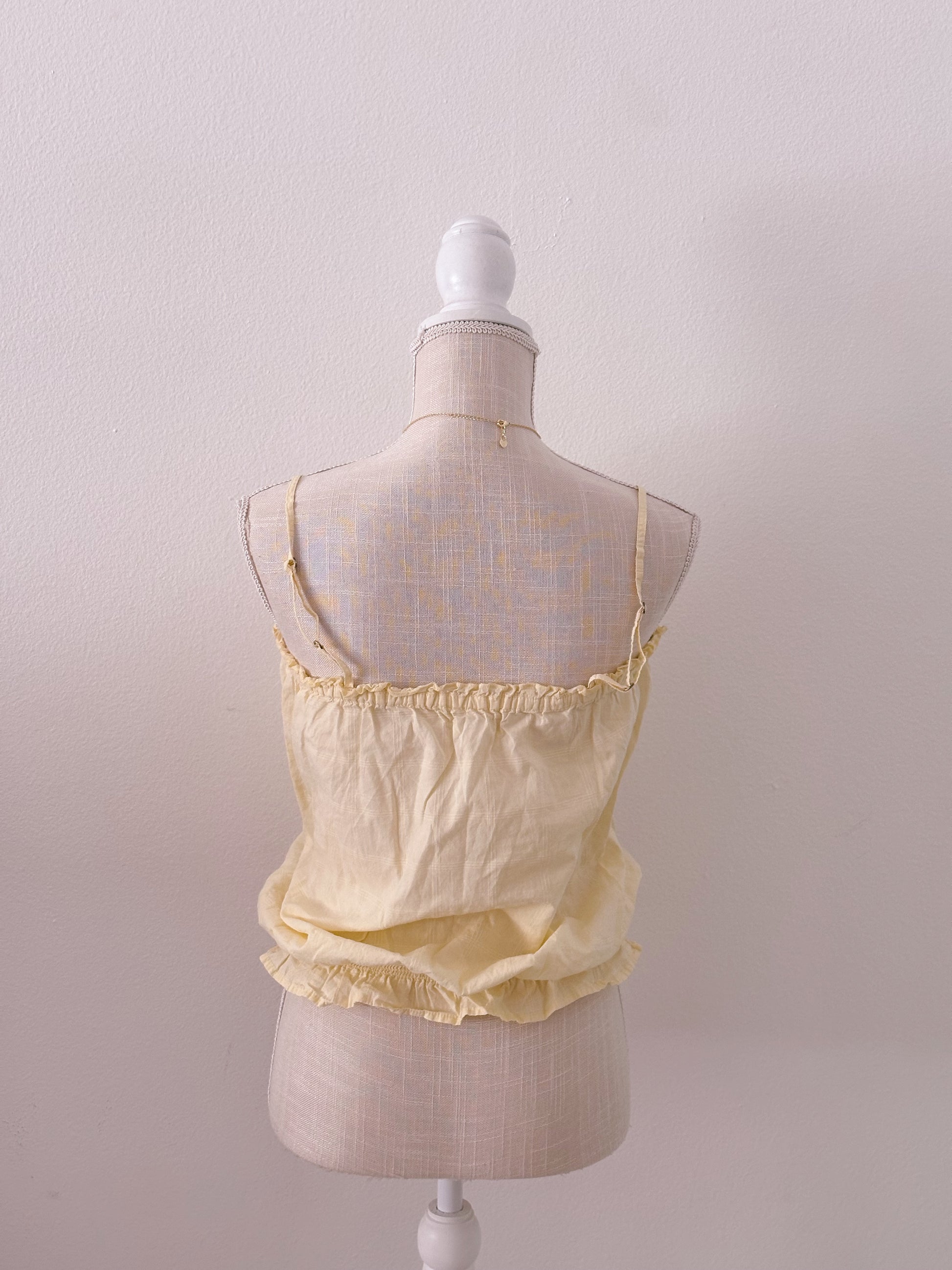 Vintage aeropostale yellow babydoll top size: M