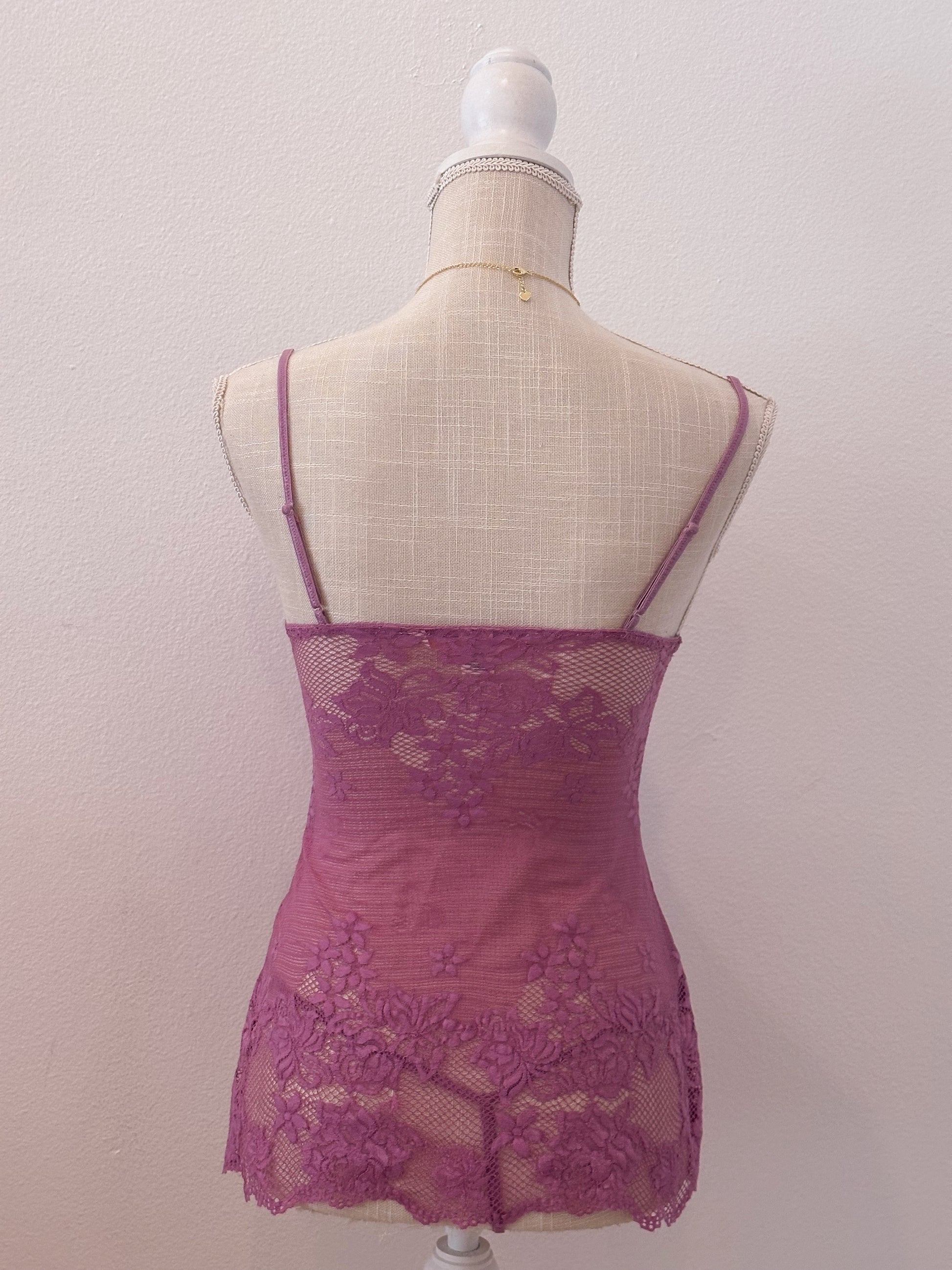Vintage Victoria's Secret purple baby doll two piece set Size: XS