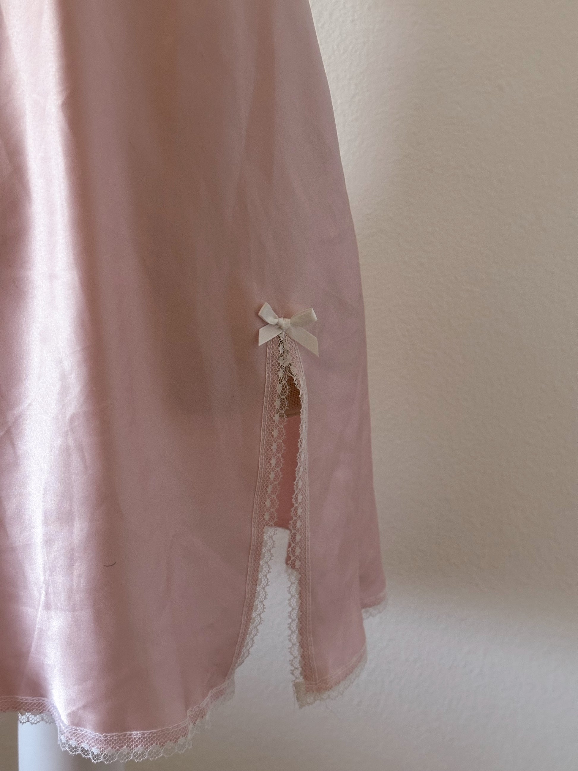 Vintage Victoria's Secret Pink Satin slip dress size: XS