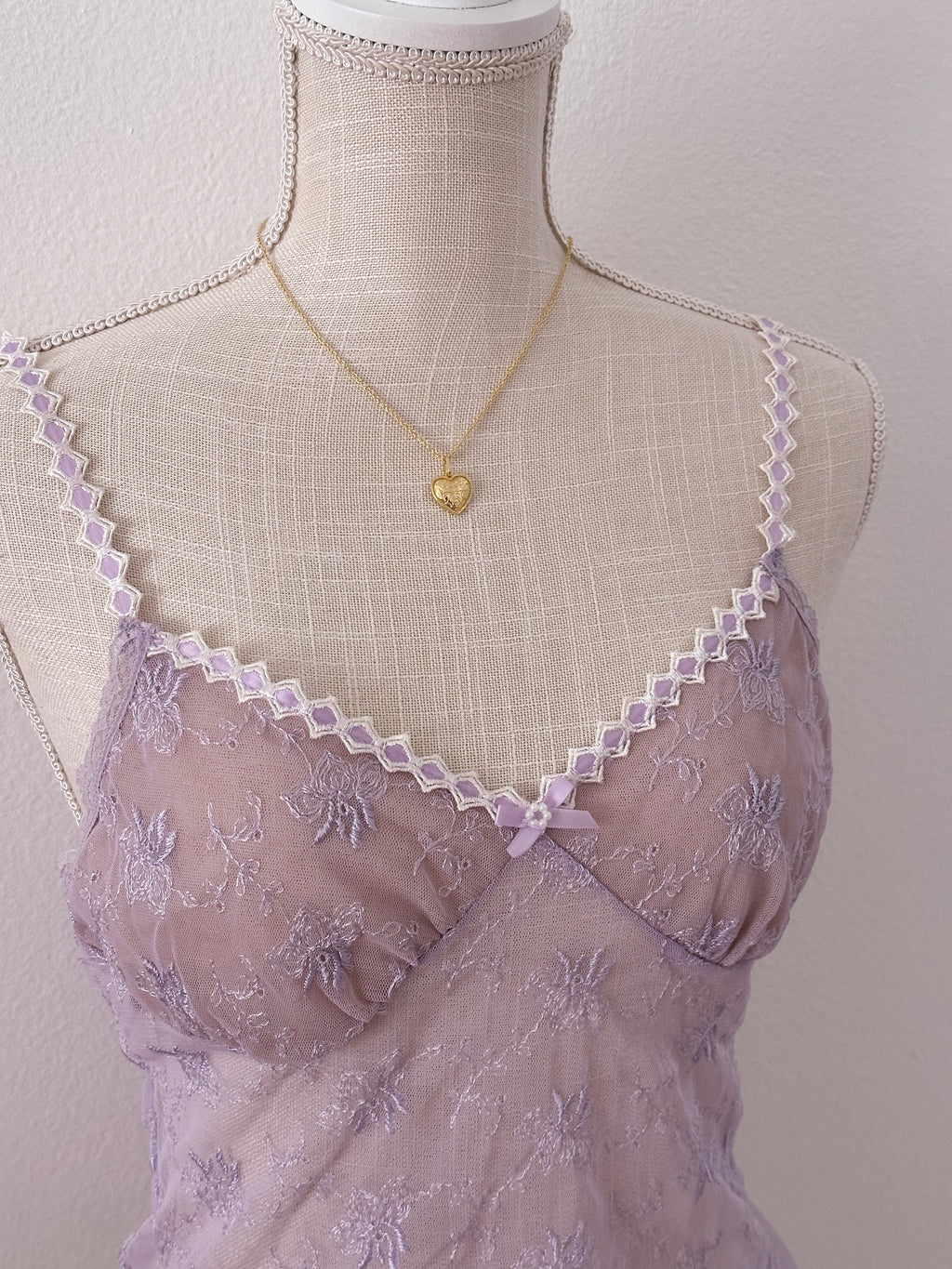 Vintage 1990s Victoria's Secret sheer purple cami top size: XS