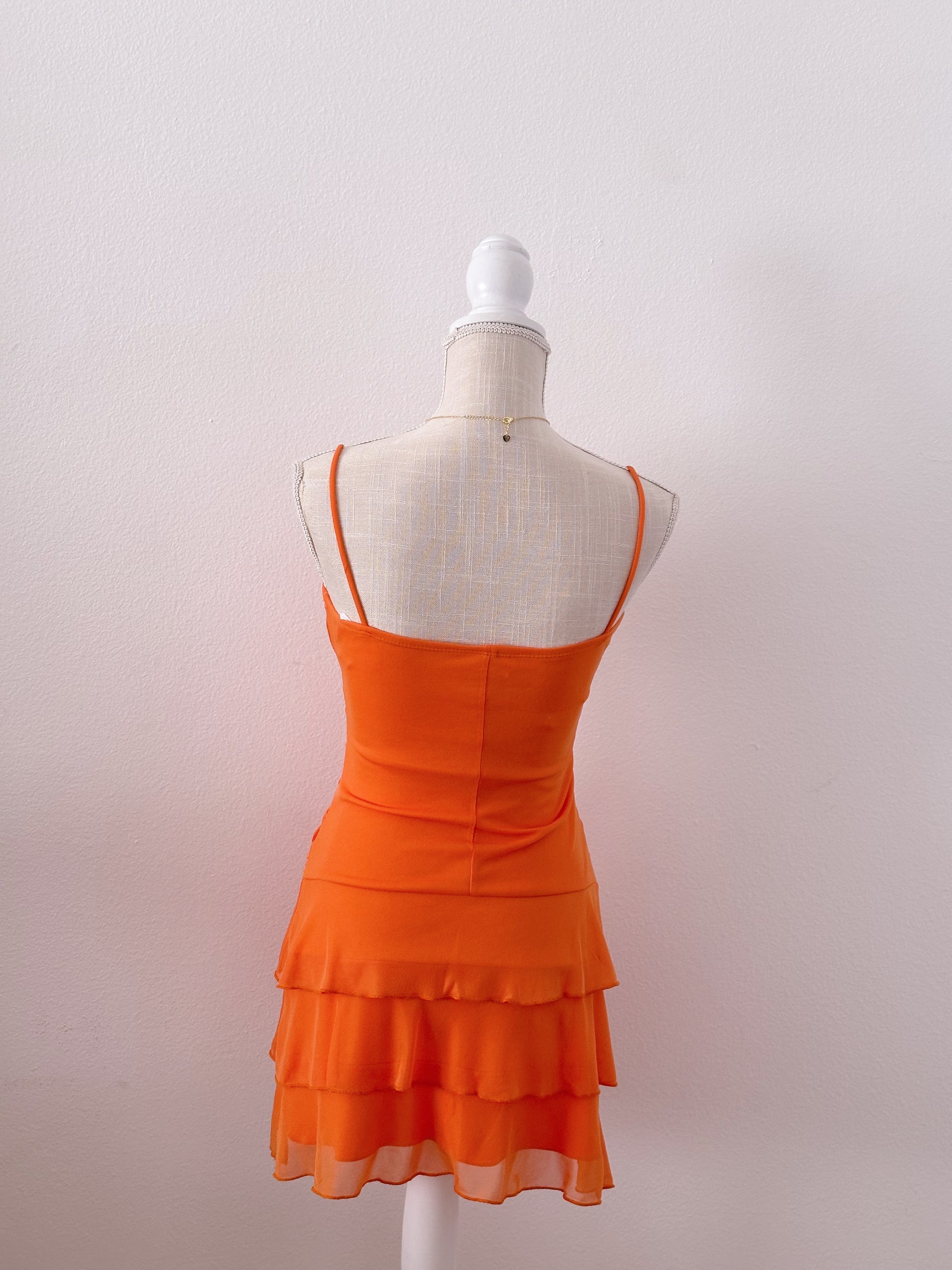Vintage Taboo Orange mini formal dress size: S Angelic Splash Vintage Taboo Orange mini formal dress size: S Angelic Splash