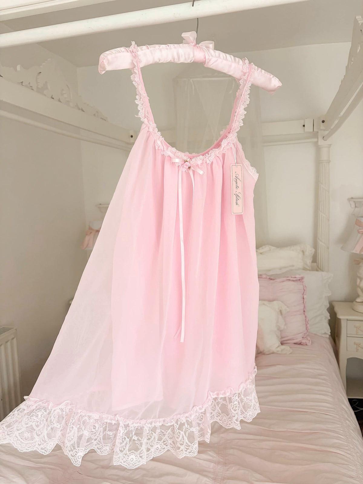Heaven Sent Babydoll Mini Slip Dress