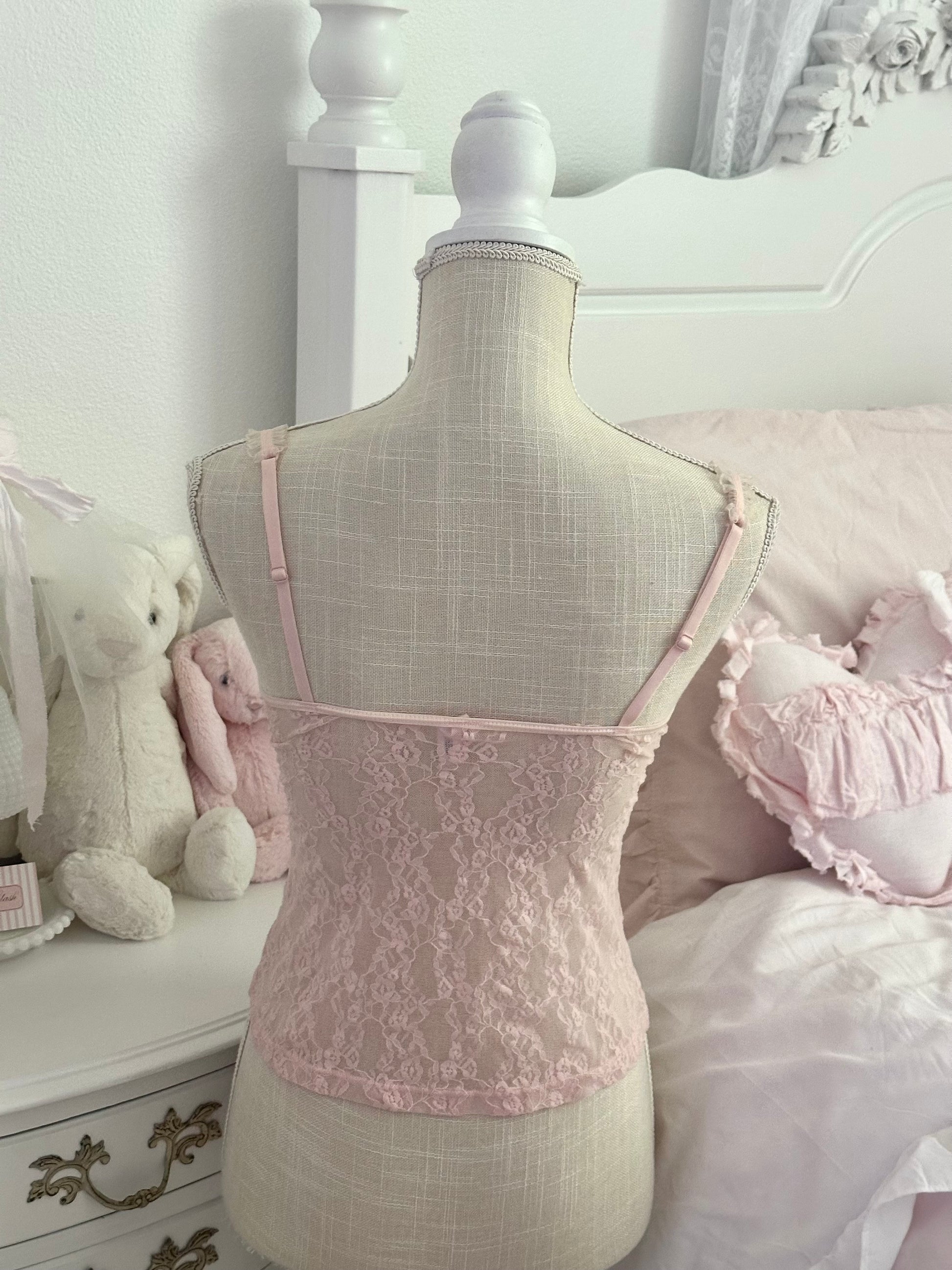 Vintage 2004 Victoria’s Secret Sydney Carlson Pink Bustier Cami Top Size: M